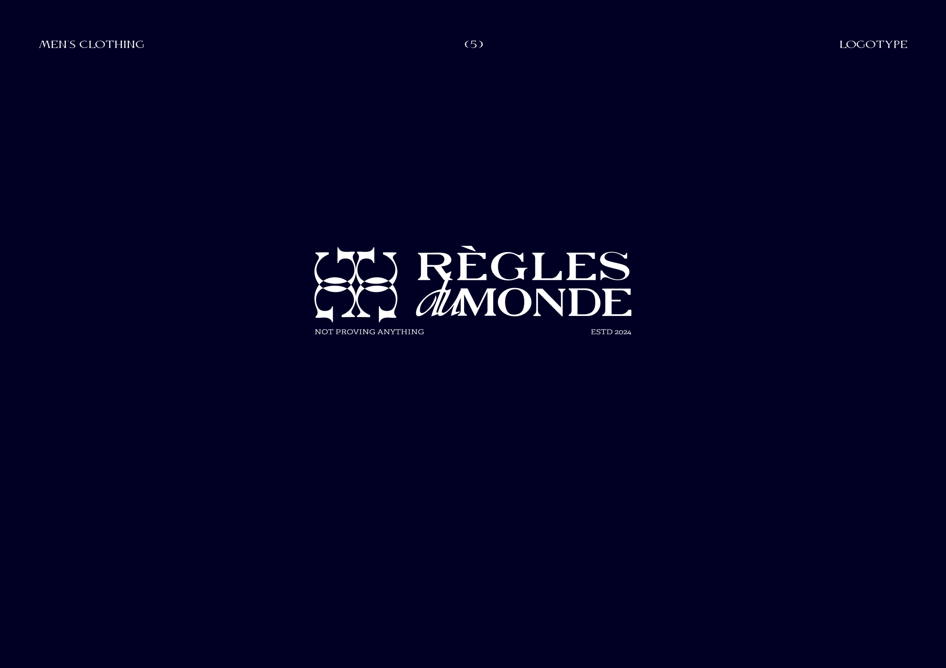 REGLES DU MONDE | Men's clothing brand — Изображение №11 — Брендинг на Dprofile