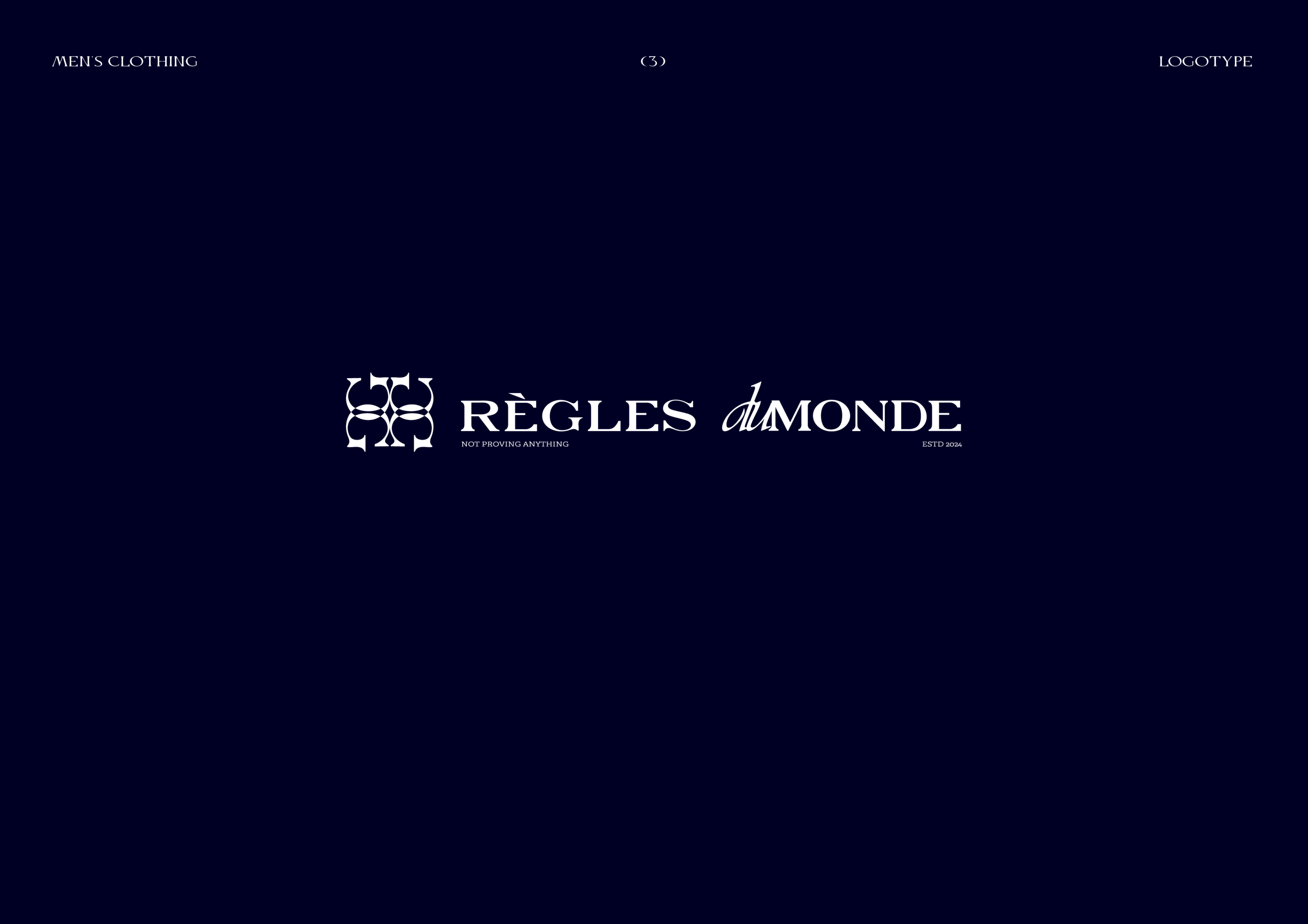 REGLES DU MONDE | Men's clothing brand — Изображение №9 — Брендинг на Dprofile