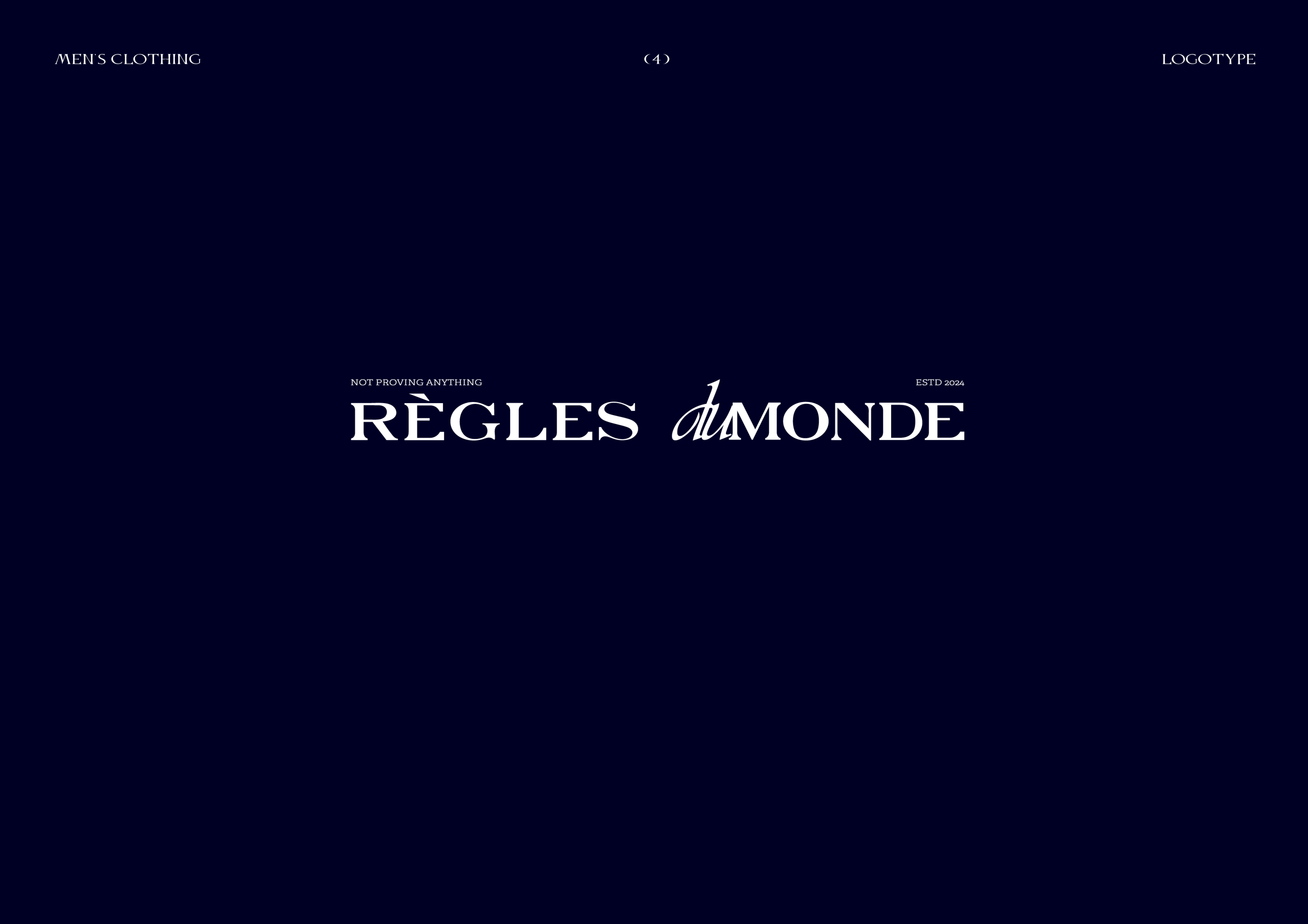 REGLES DU MONDE | Men's clothing brand — Изображение №10 — Брендинг на Dprofile