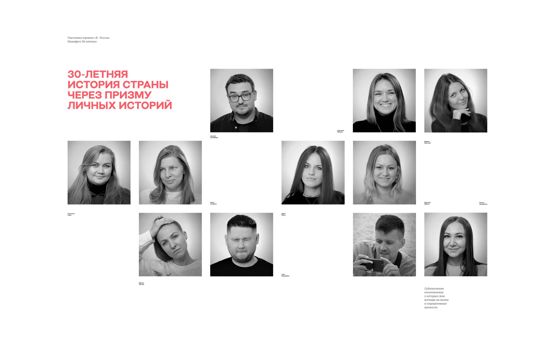 Манифест 30-летних — Изображение №6 — Интерфейсы, Брендинг на Dprofile