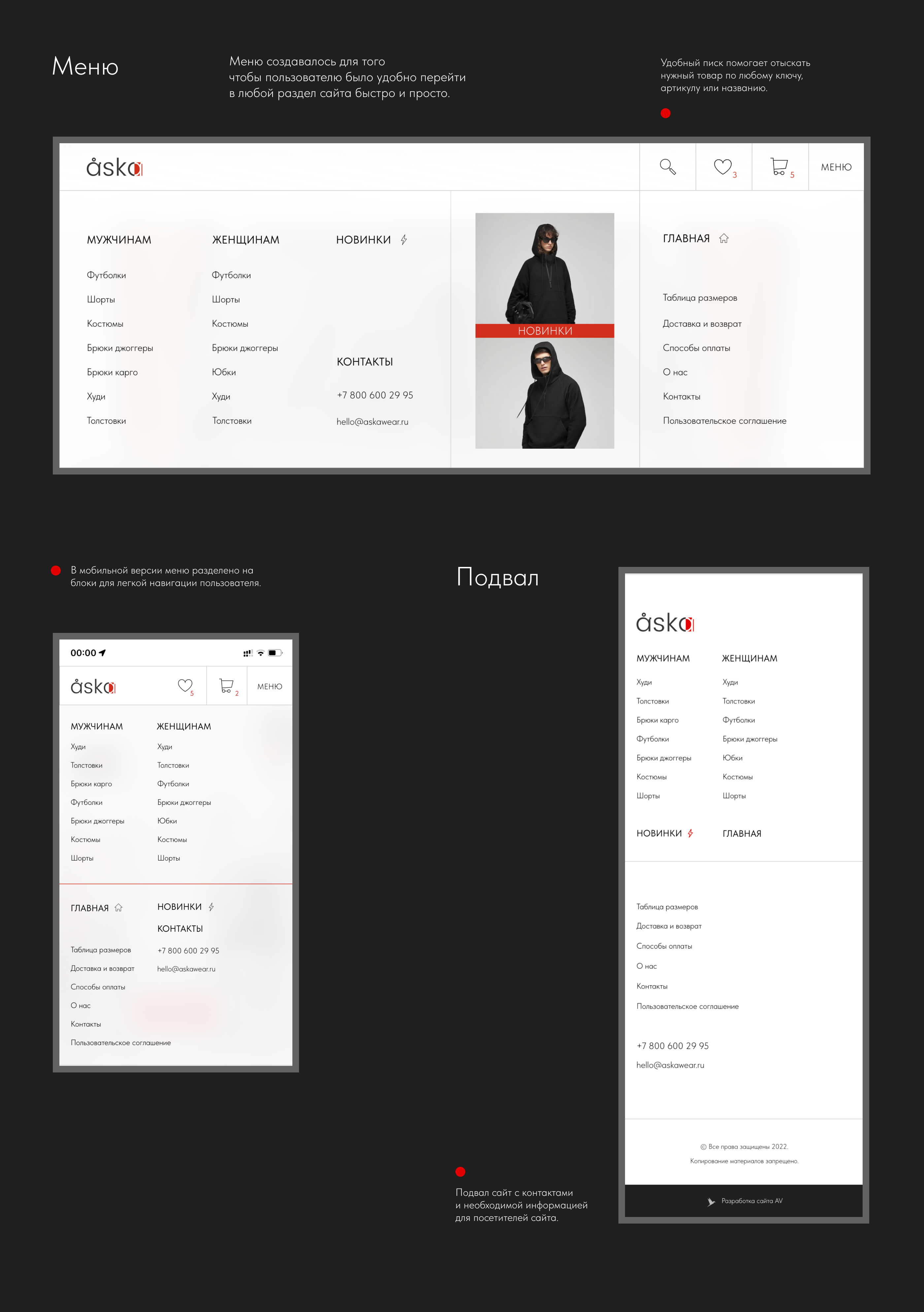 Åska - интернет магазин одежды — Изображение №16 — Интерфейсы, Брендинг на Dprofile