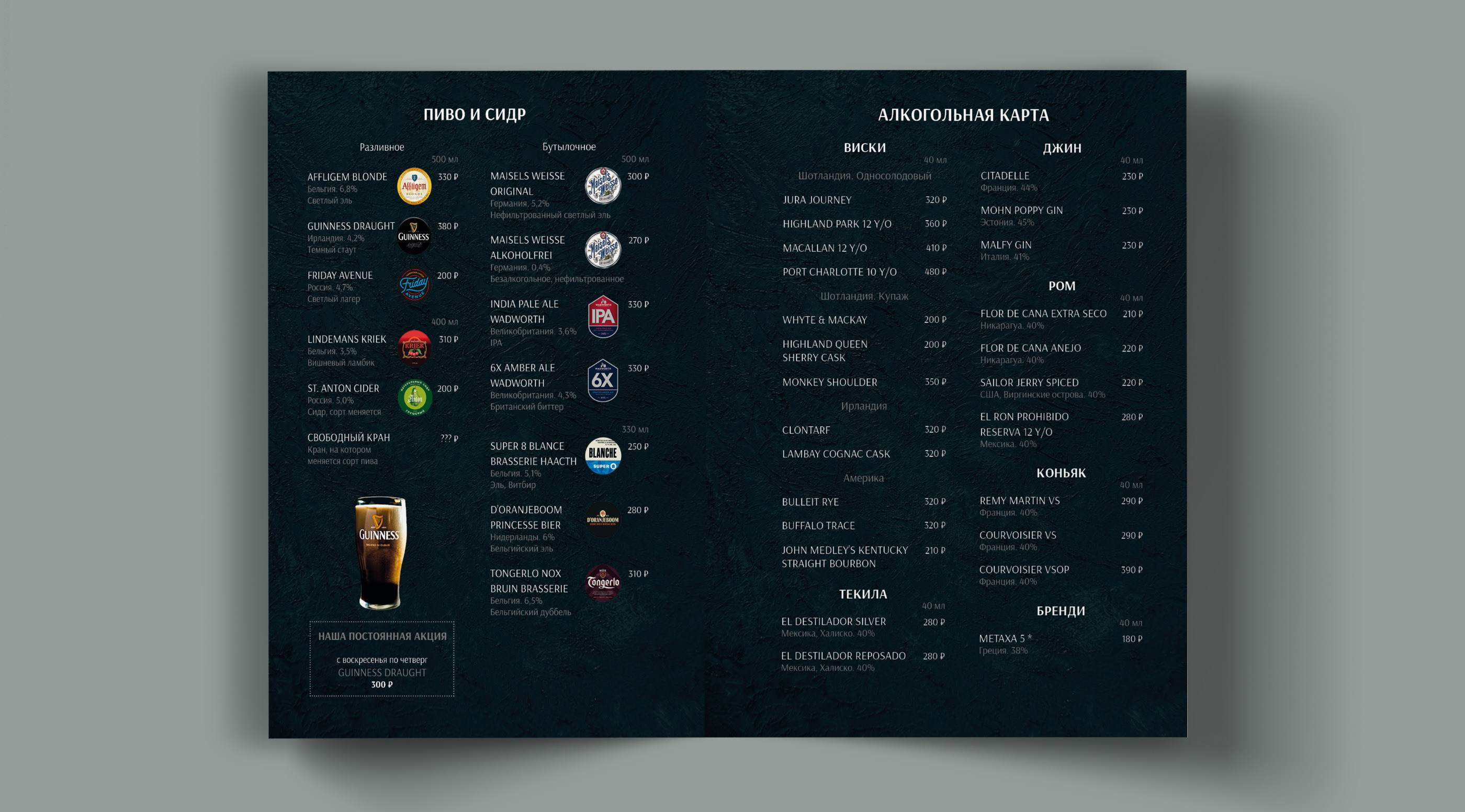 MENU DESIGN Дизайн меню барная карта — Изображение №3 — Иллюстрация, Графика на Dprofile