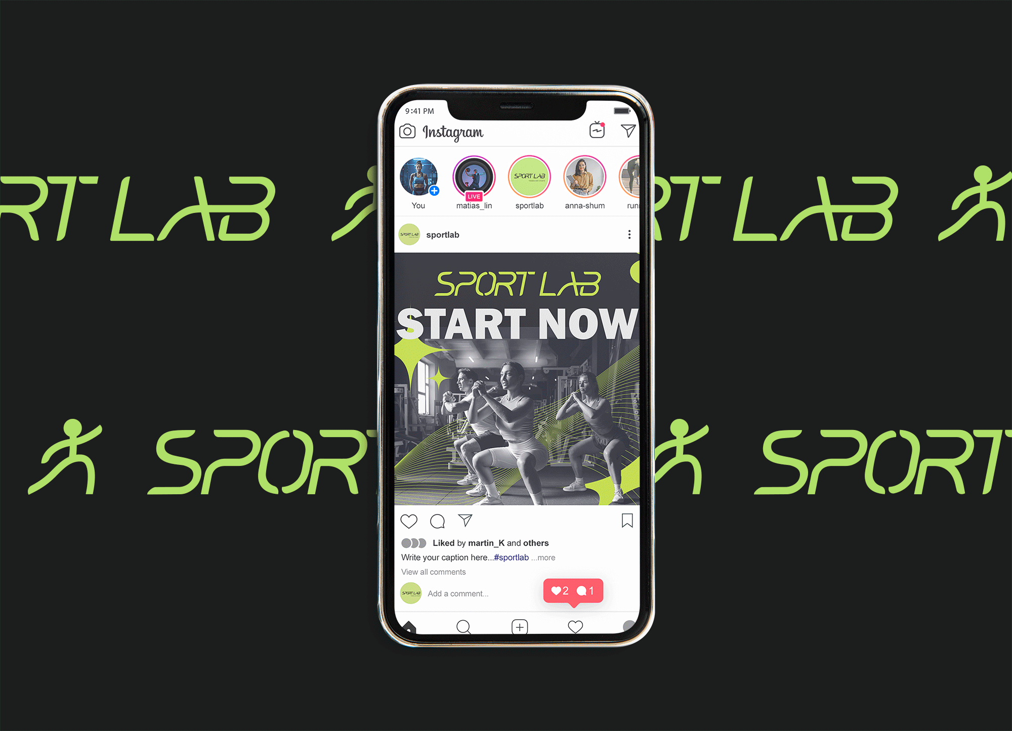 Sportlab/ спортивный магазин / sport shop — Изображение №7 — Брендинг, Графика на Dprofile