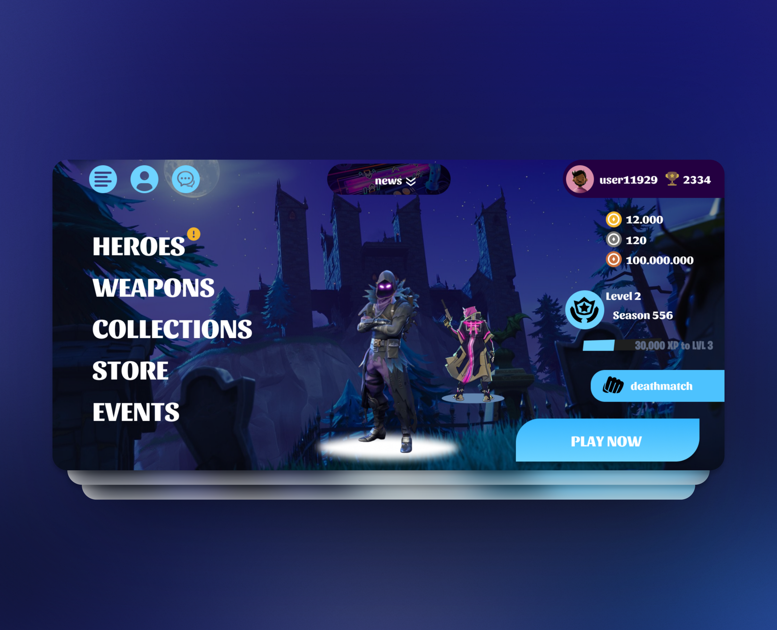 Mobile game design — Интерфейсы на Dprofile