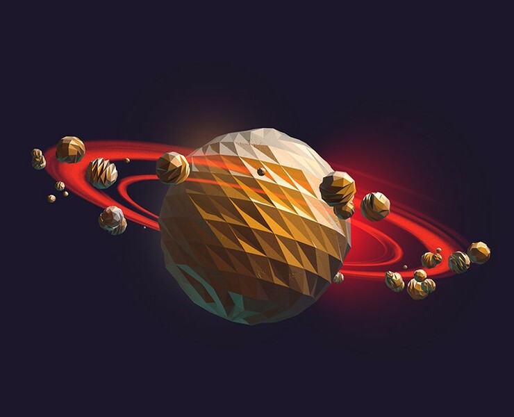 PLANETS — Иллюстрация, 3D на Dprofile