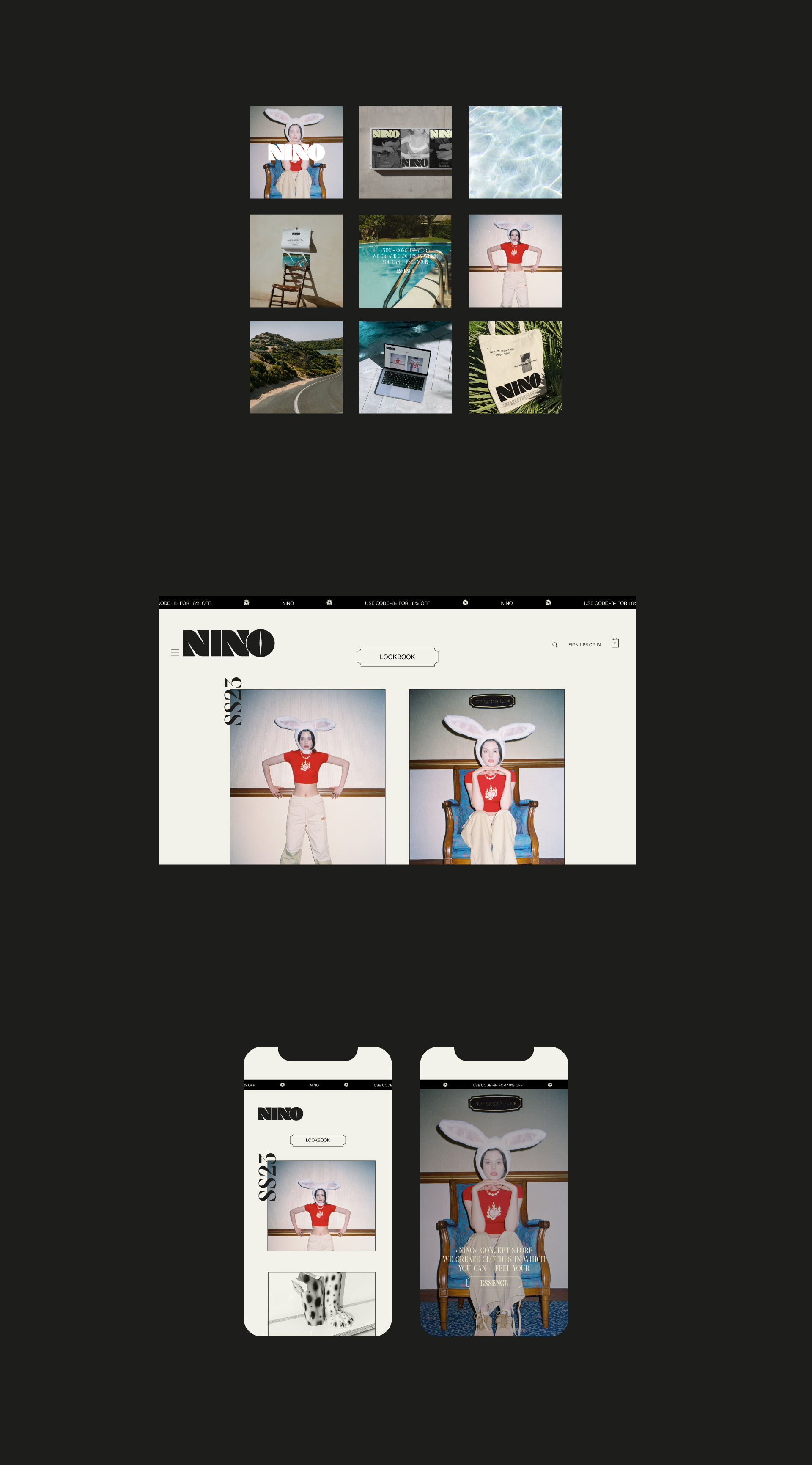 NINO CONCEPT STORE / BRAND IDENTITY — Изображение №11 — Брендинг, Графика на Dprofile