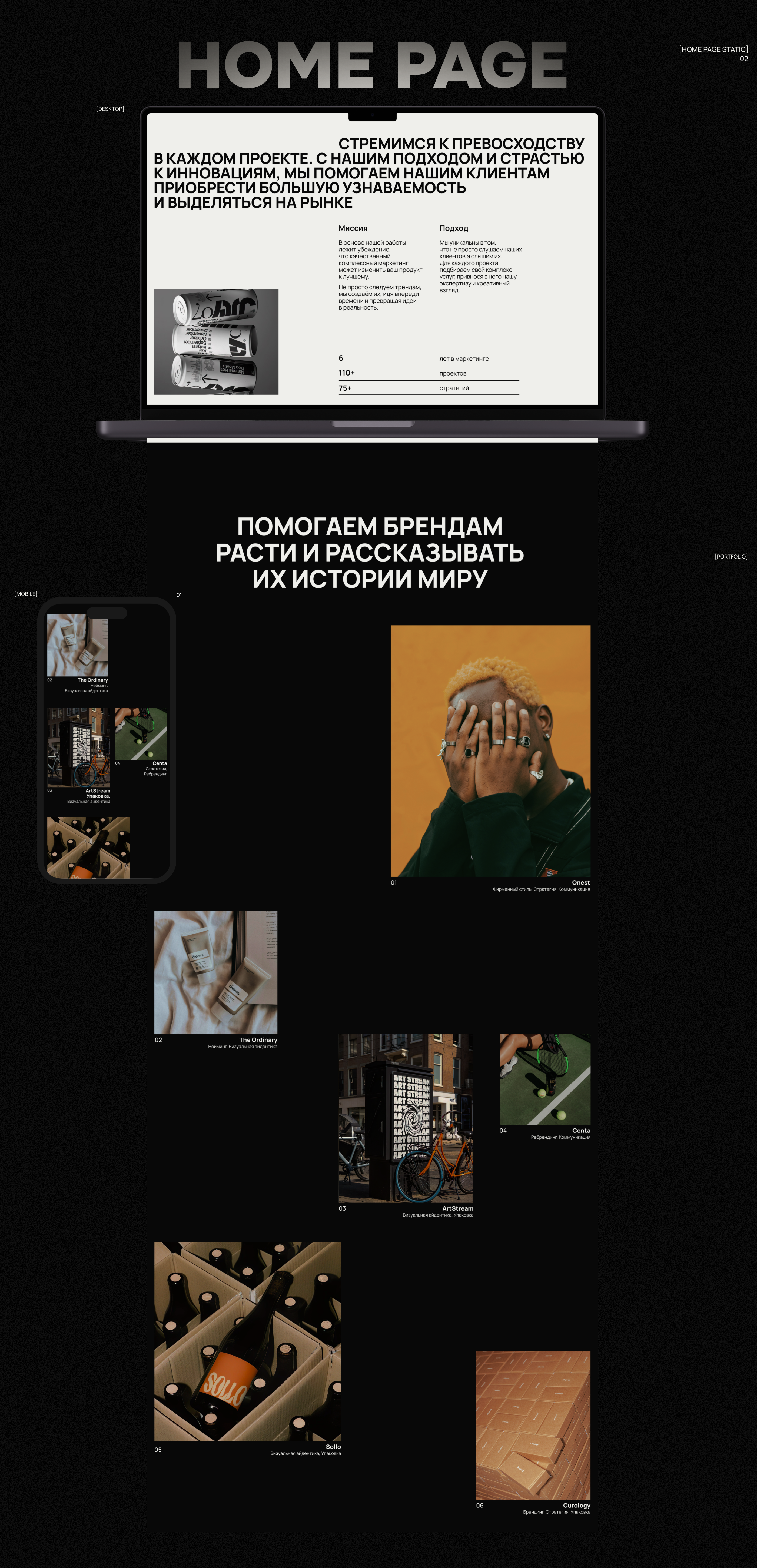 BURO AGENCY | WEBSITE DESIGN — Изображение №3 — Интерфейсы на Dprofile