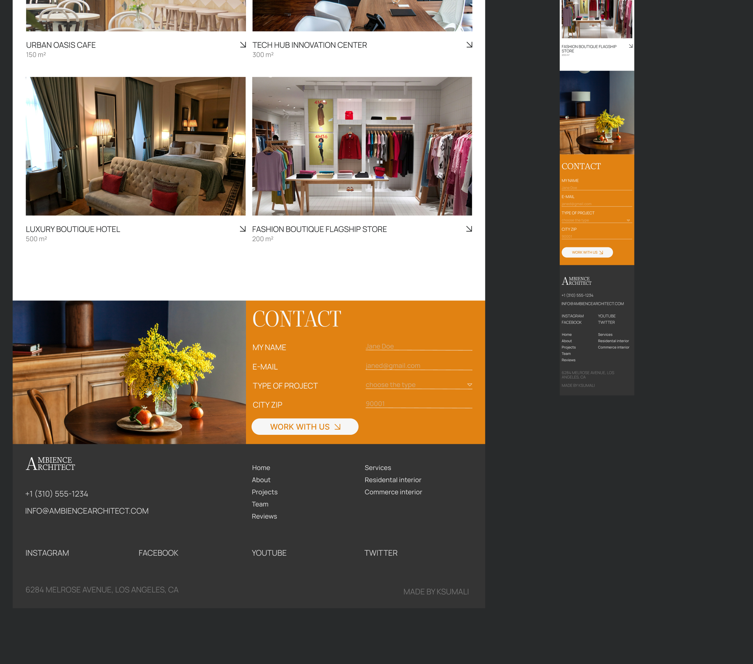 Interior Design Studio // Web Design Concept // UX/UI — Изображение №18 — Анимация, Интерфейсы на Dprofile