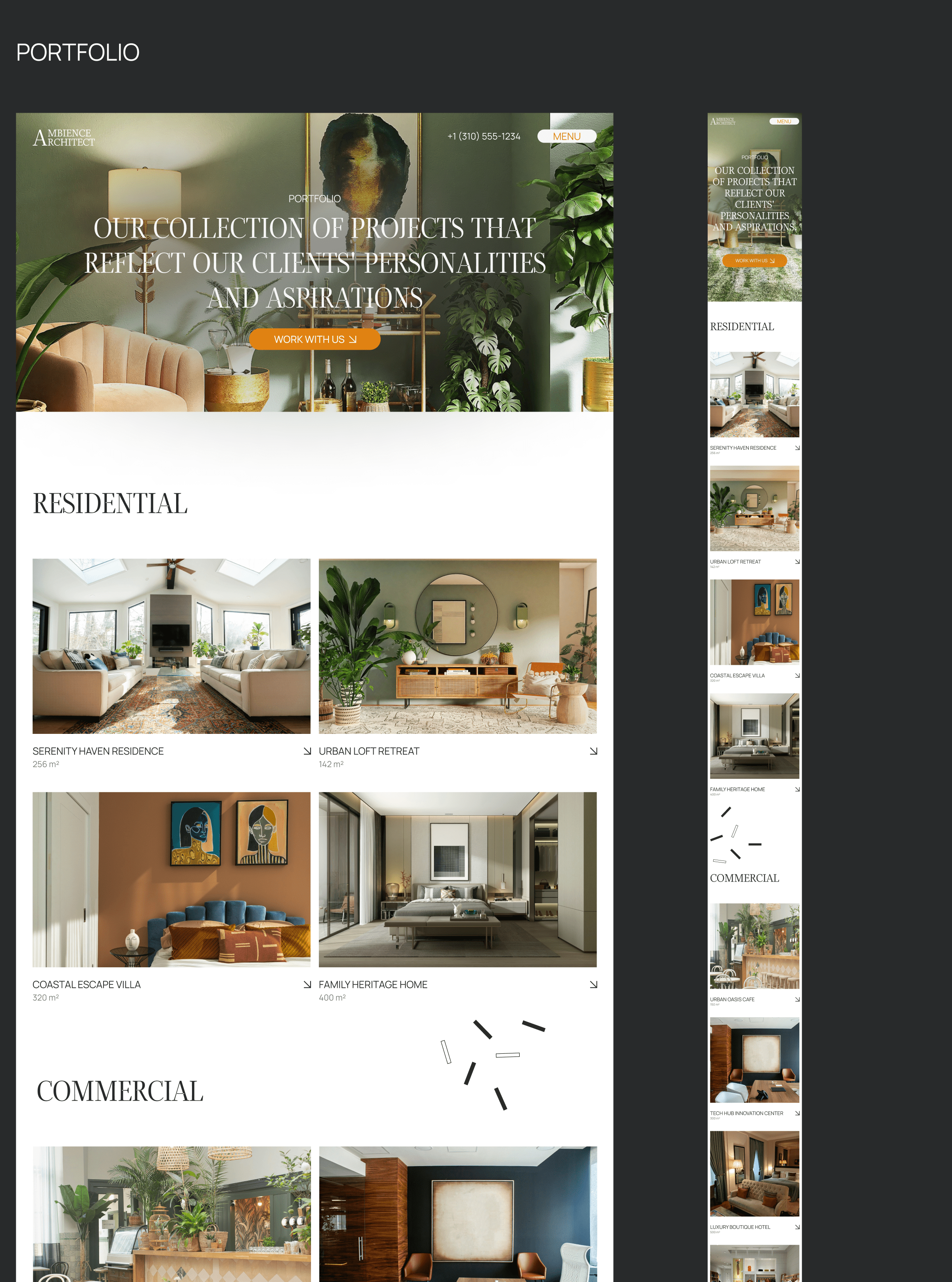 Interior Design Studio // Web Design Concept // UX/UI — Изображение №17 — Анимация, Интерфейсы на Dprofile