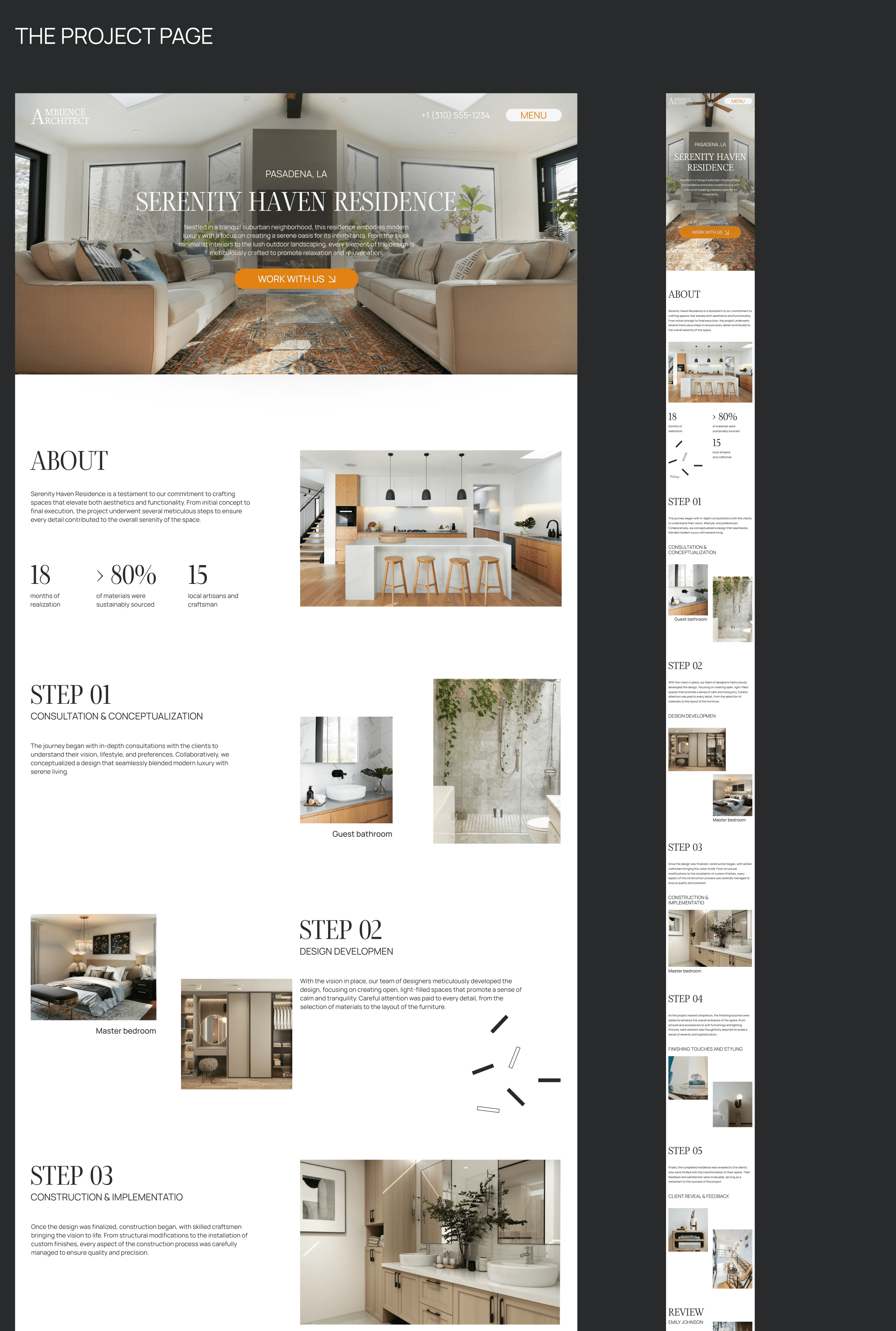 Interior Design Studio // Web Design Concept // UX/UI — Изображение №19 — Анимация, Интерфейсы на Dprofile