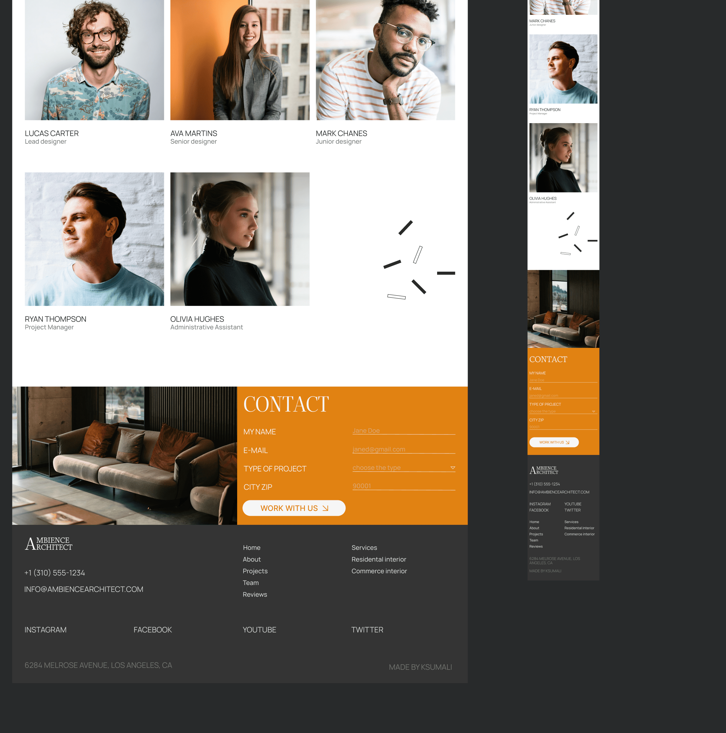 Interior Design Studio // Web Design Concept // UX/UI — Изображение №14 — Анимация, Интерфейсы на Dprofile