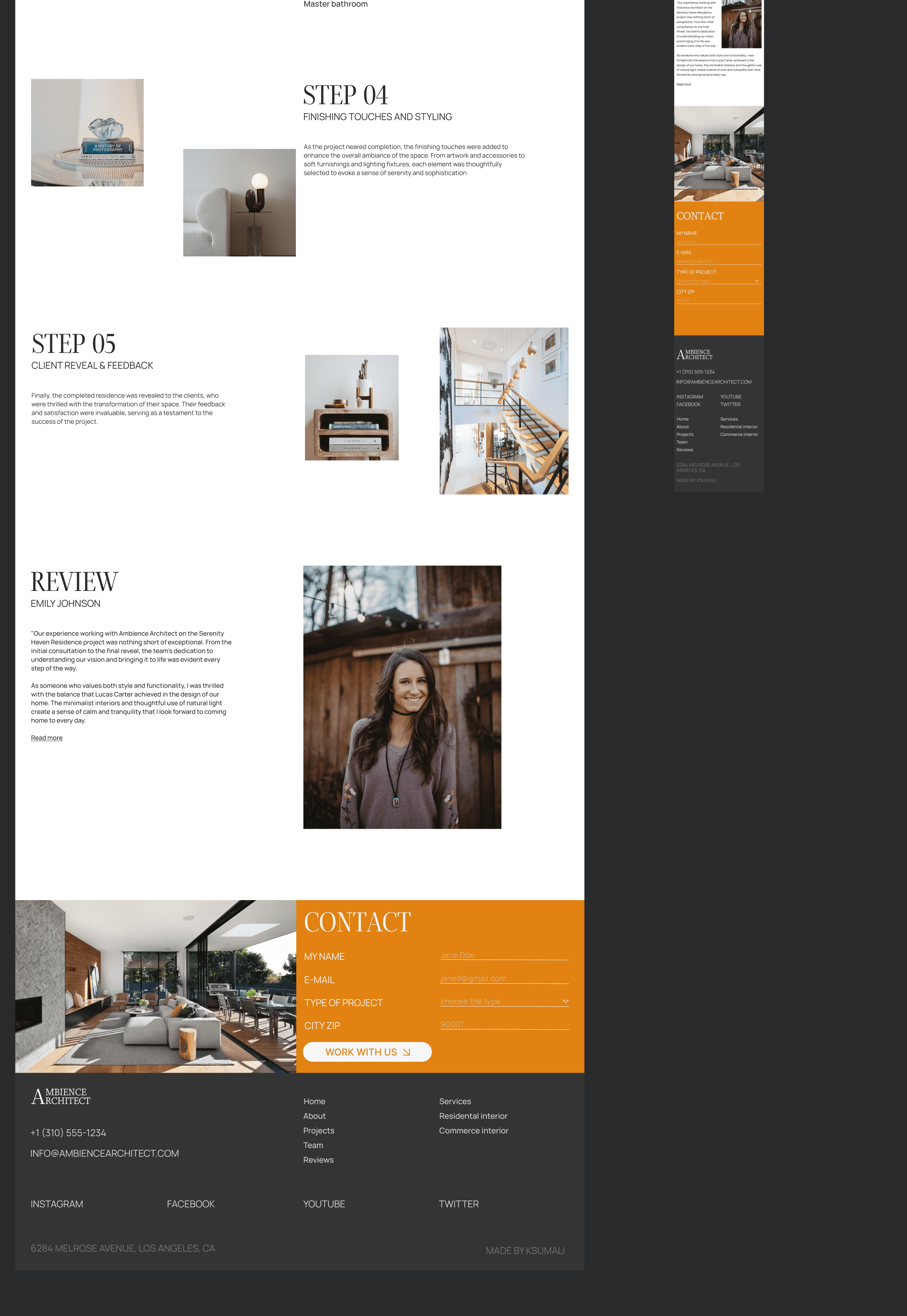 Interior Design Studio // Web Design Concept // UX/UI — Изображение №20 — Анимация, Интерфейсы на Dprofile