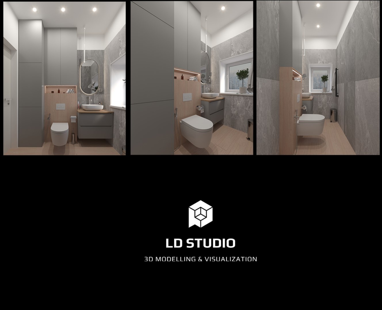 Cottage bathroom for Olga Lyubarskaya — 3D на Dprofile