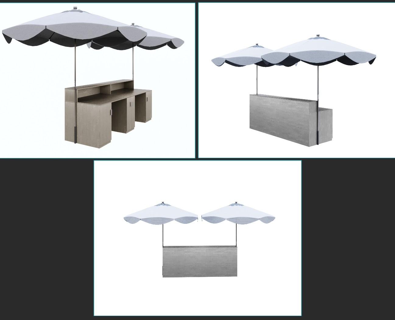 Стойка ресепшн, reception desk — 3D на Dprofile