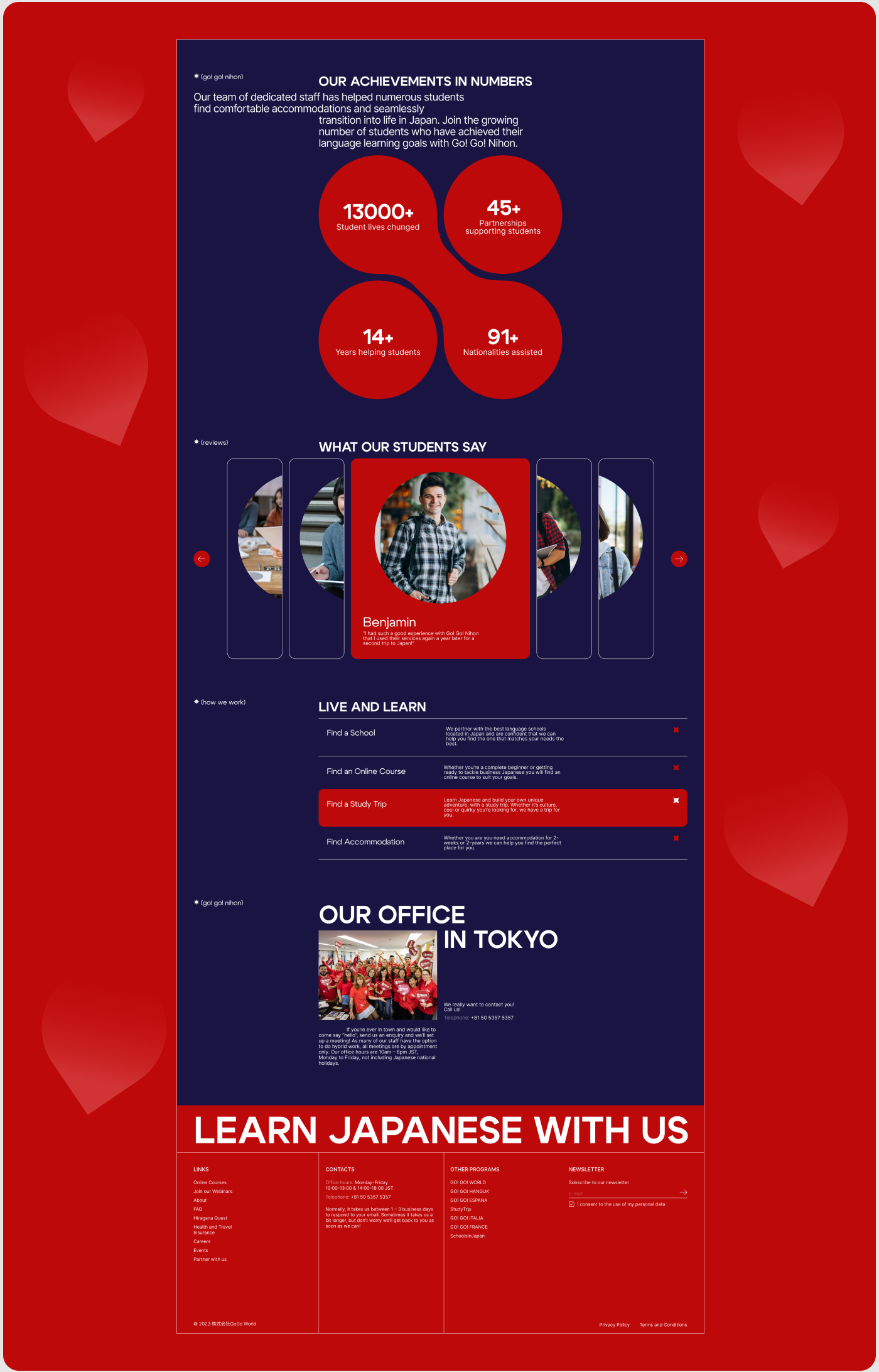 Go! Go! Nihon redesign landing — Изображение №10 — Интерфейсы на Dprofile
