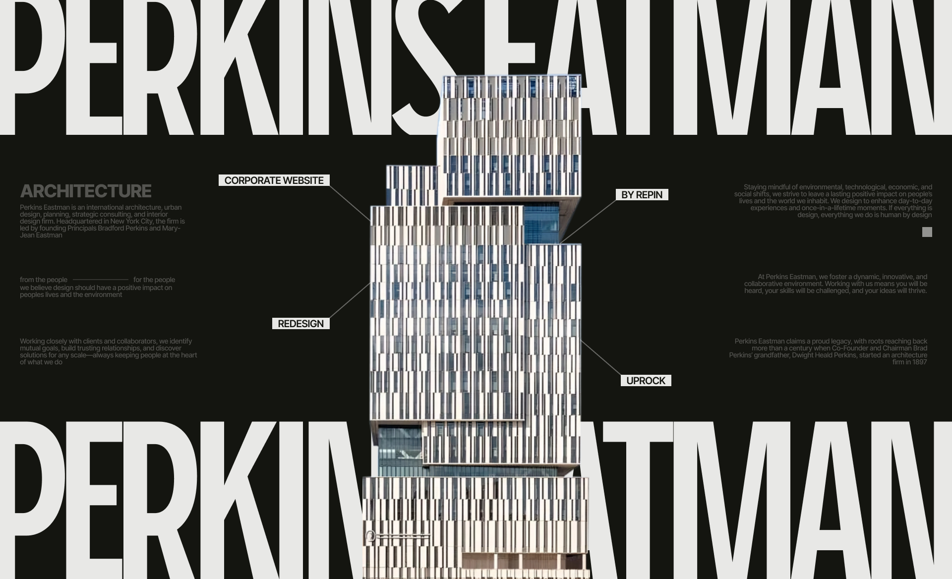 PERKINS EATMAN | Corporate website | UX/UI Design — Изображение №1 — Интерфейсы на Dprofile