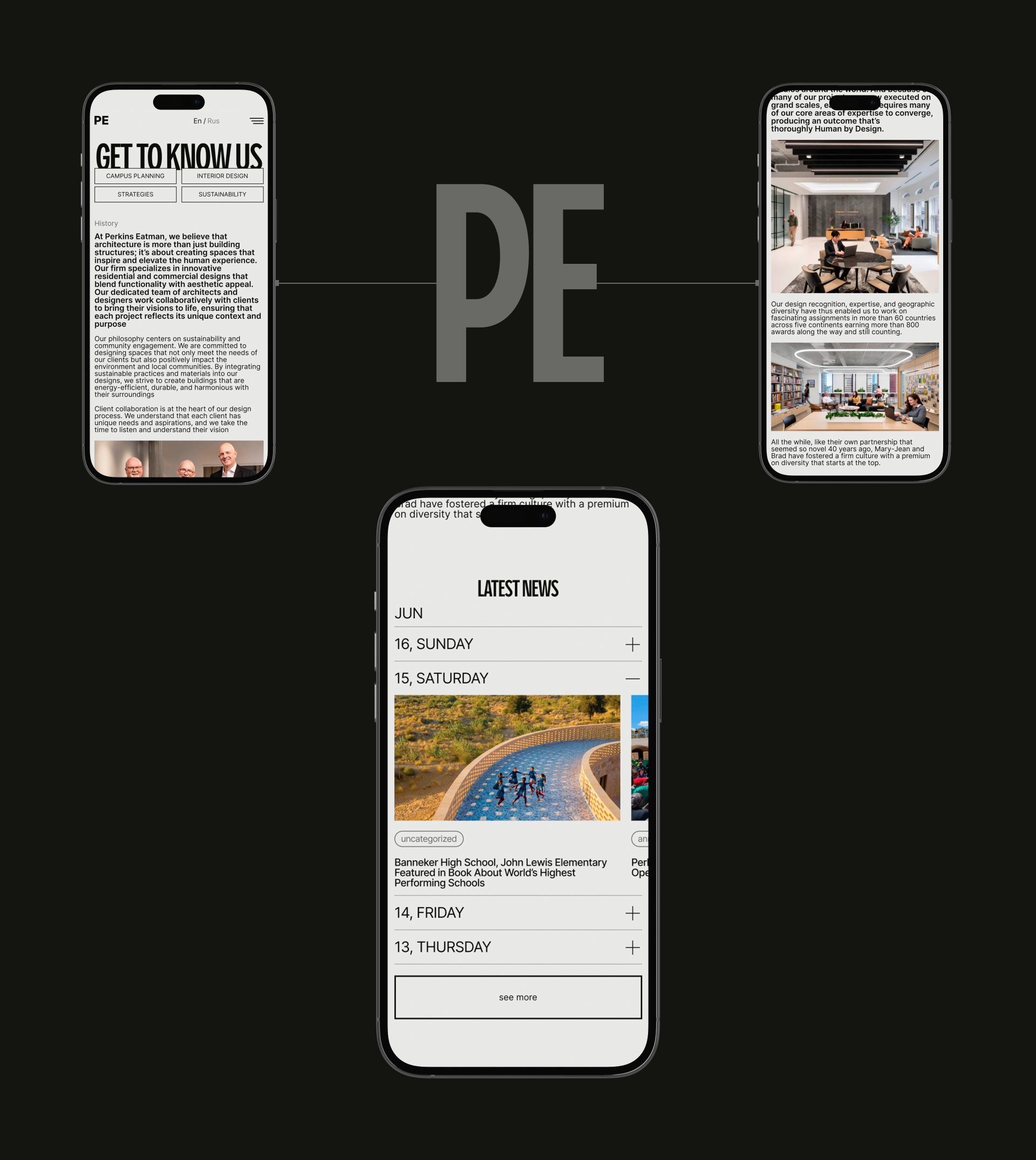 PERKINS EATMAN | Corporate website | UX/UI Design — Изображение №10 — Интерфейсы на Dprofile