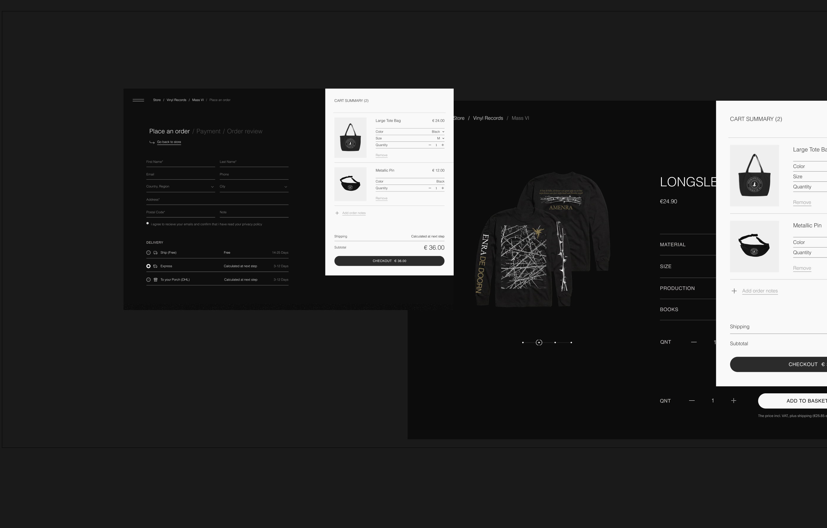 Amenra Band web-site design. — Изображение №22 — Интерфейсы на Dprofile