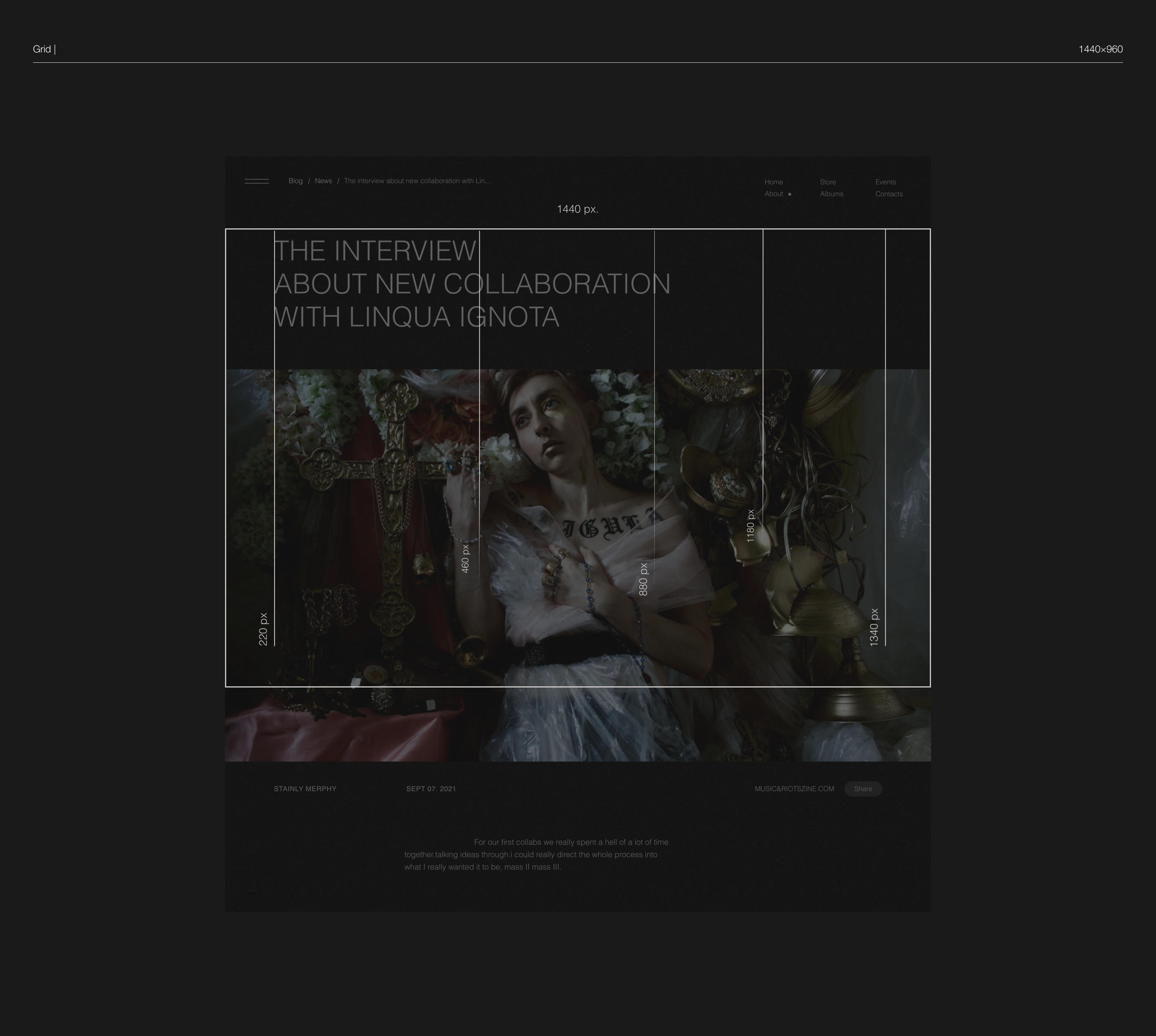 Amenra Band web-site design. — Изображение №12 — Интерфейсы на Dprofile