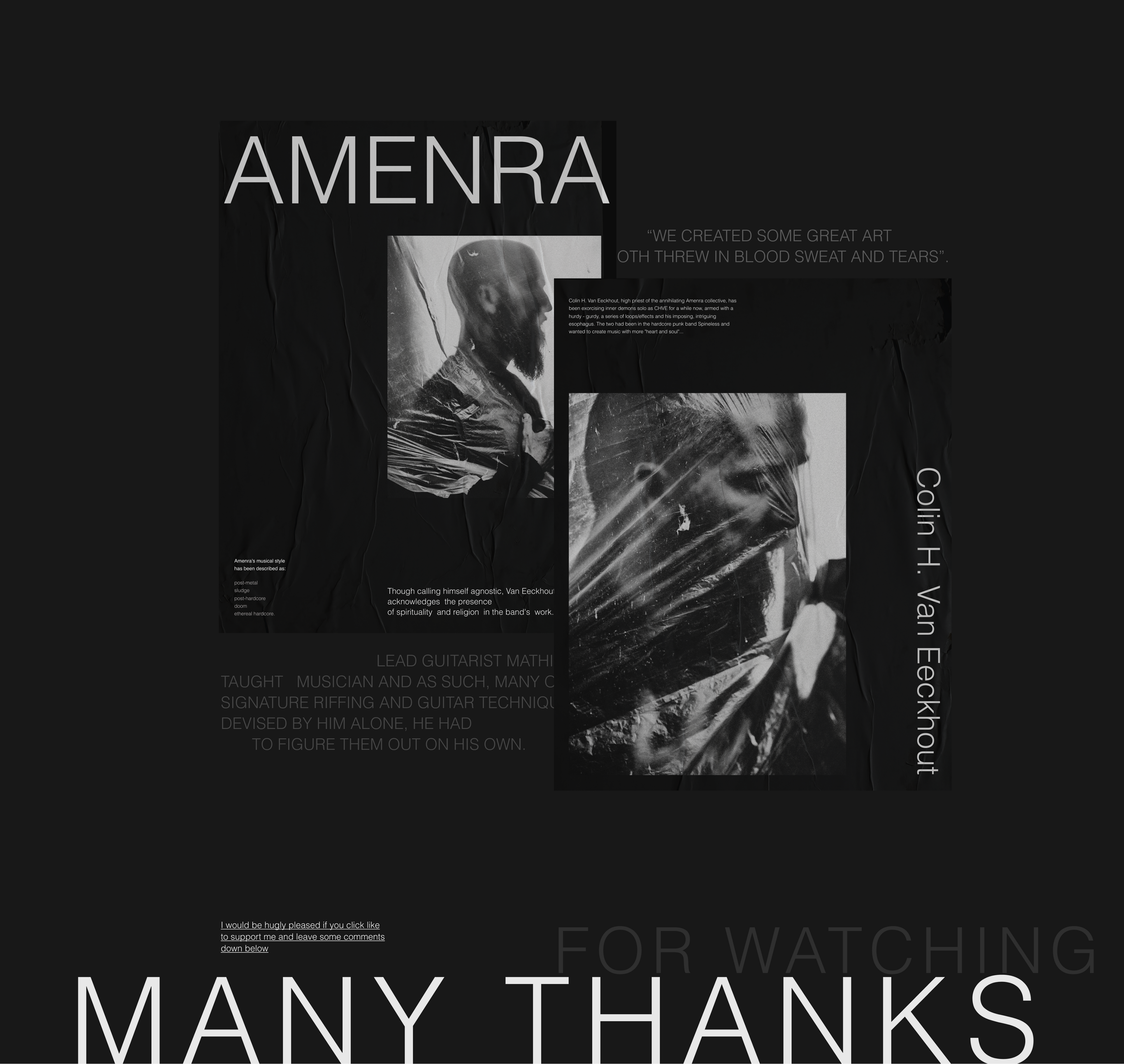 Amenra Band web-site design. — Изображение №27 — Интерфейсы на Dprofile