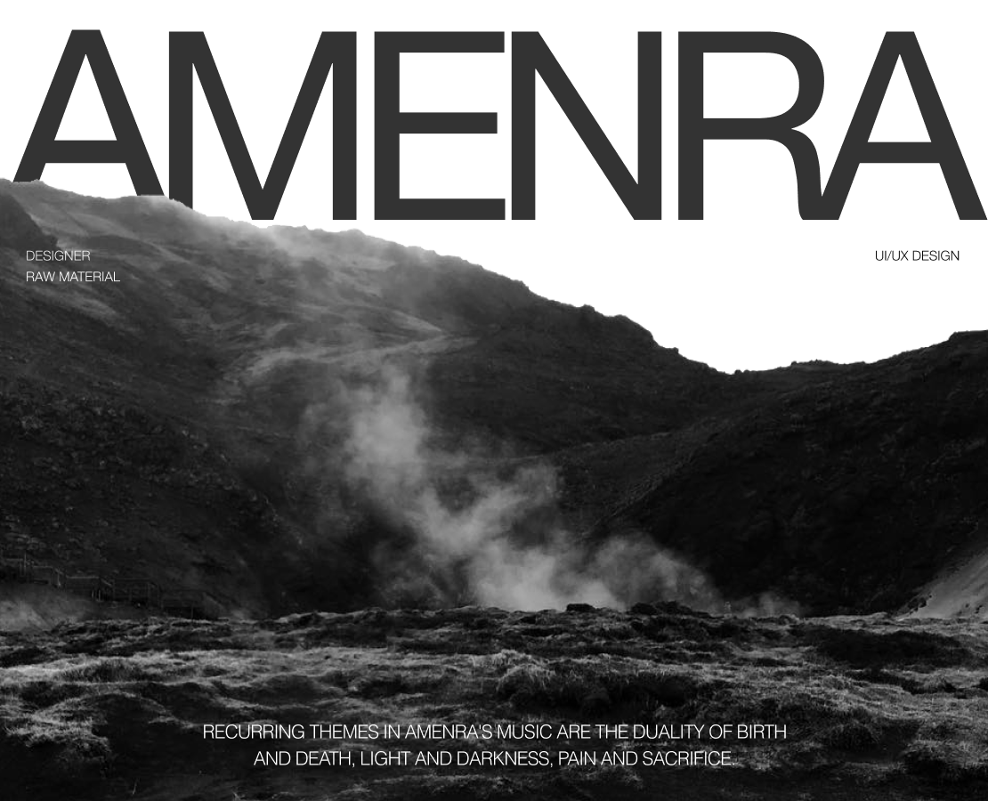 Amenra Band web-site design. на Dprofile