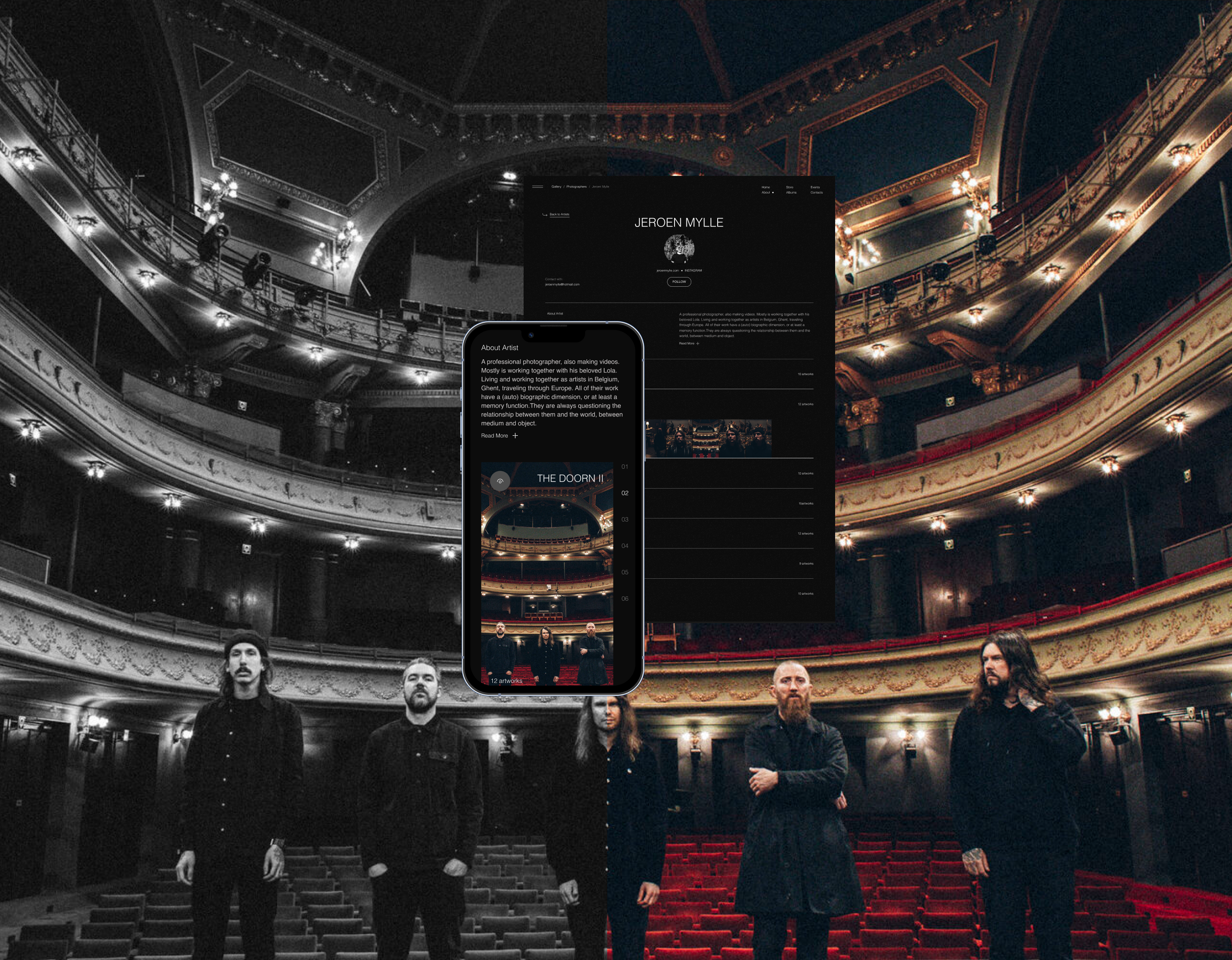 Amenra Band web-site design. — Изображение №17 — Интерфейсы на Dprofile