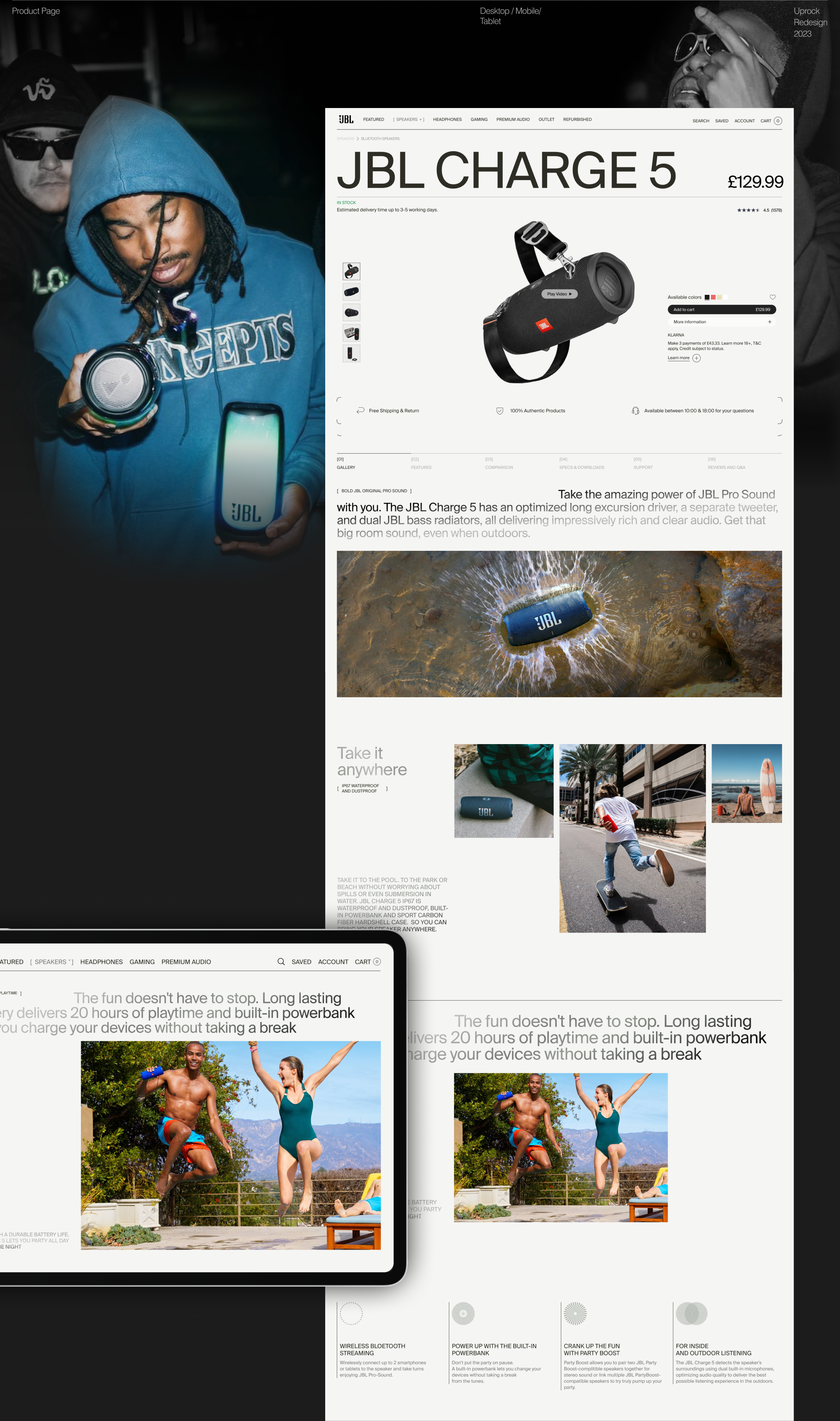 JBL Web-site Redesign — Изображение №2 — Интерфейсы на Dprofile