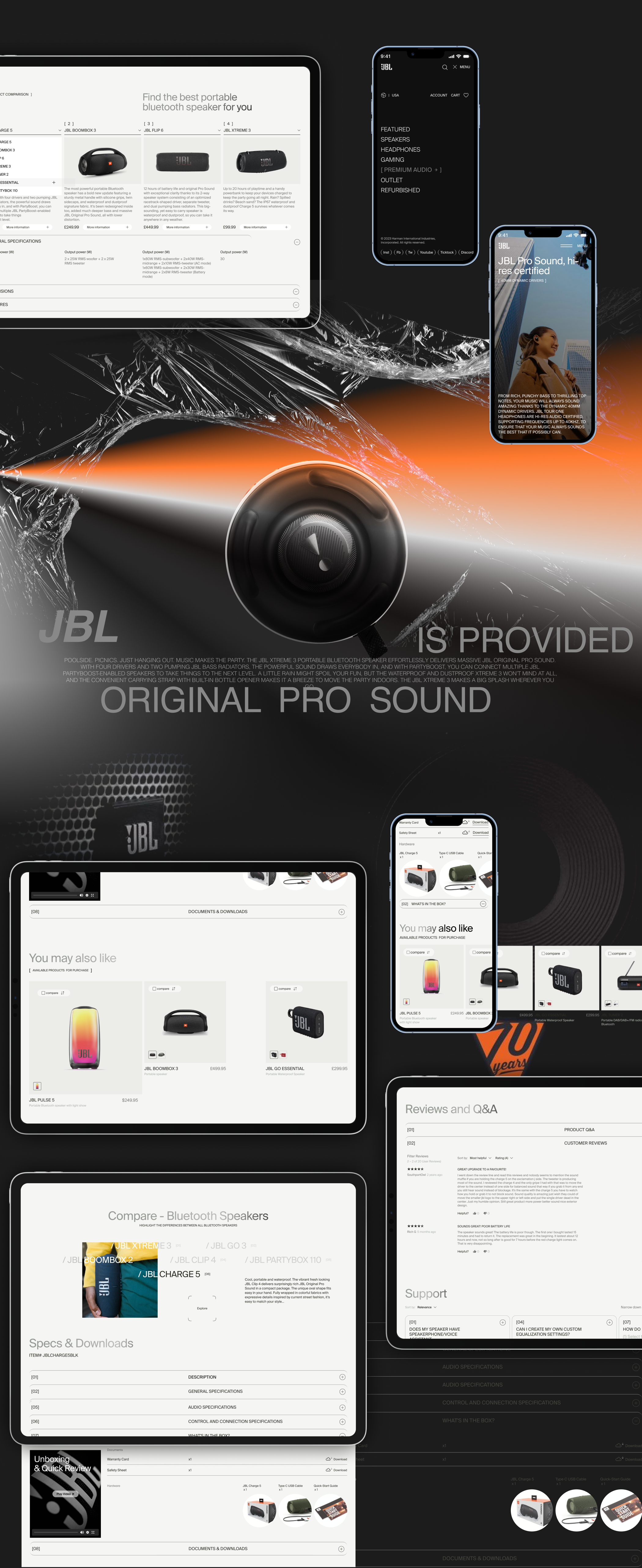 JBL Web-site Redesign — Изображение №4 — Интерфейсы на Dprofile
