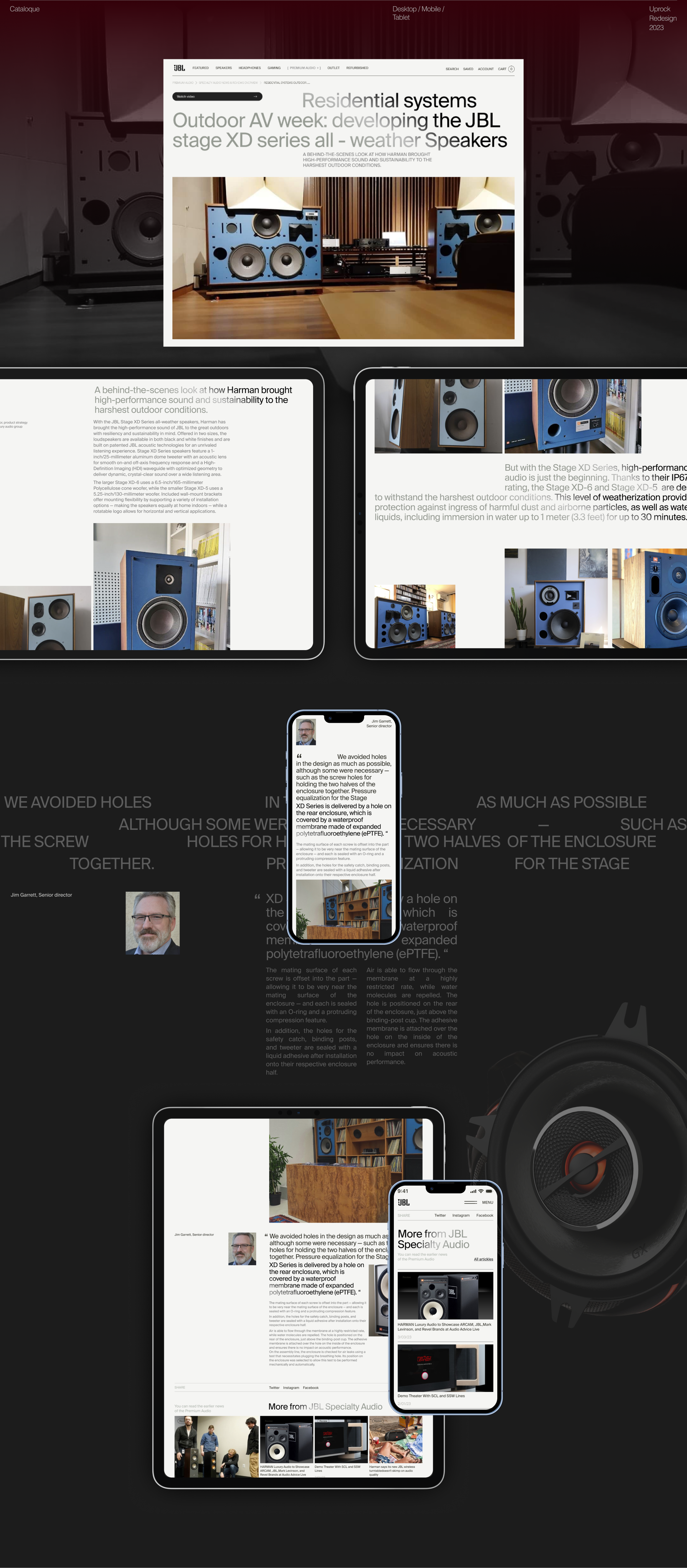 JBL Web-site Redesign — Изображение №9 — Интерфейсы на Dprofile