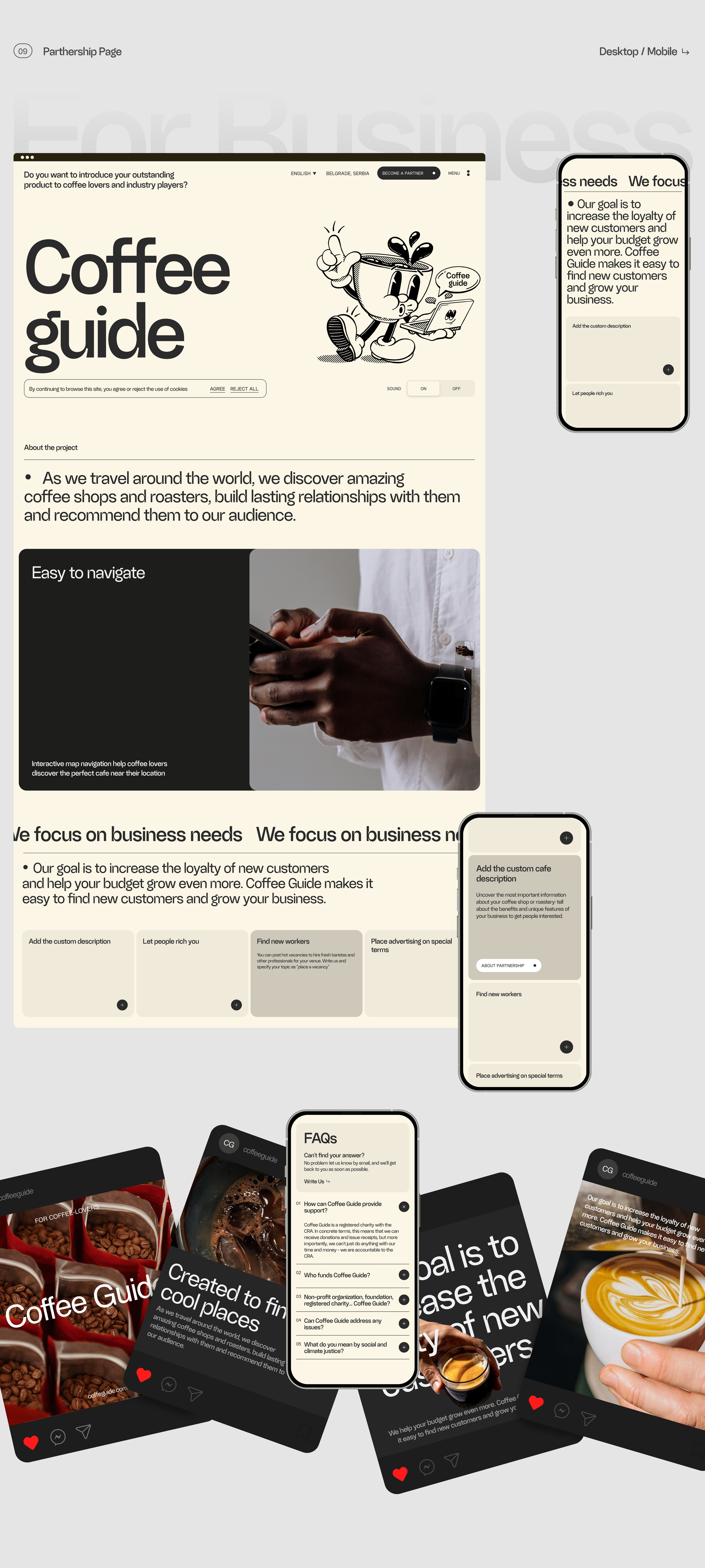 Coffee Guide. Web-site with best coffee-places. — Изображение №19 — Интерфейсы, Брендинг на Dprofile