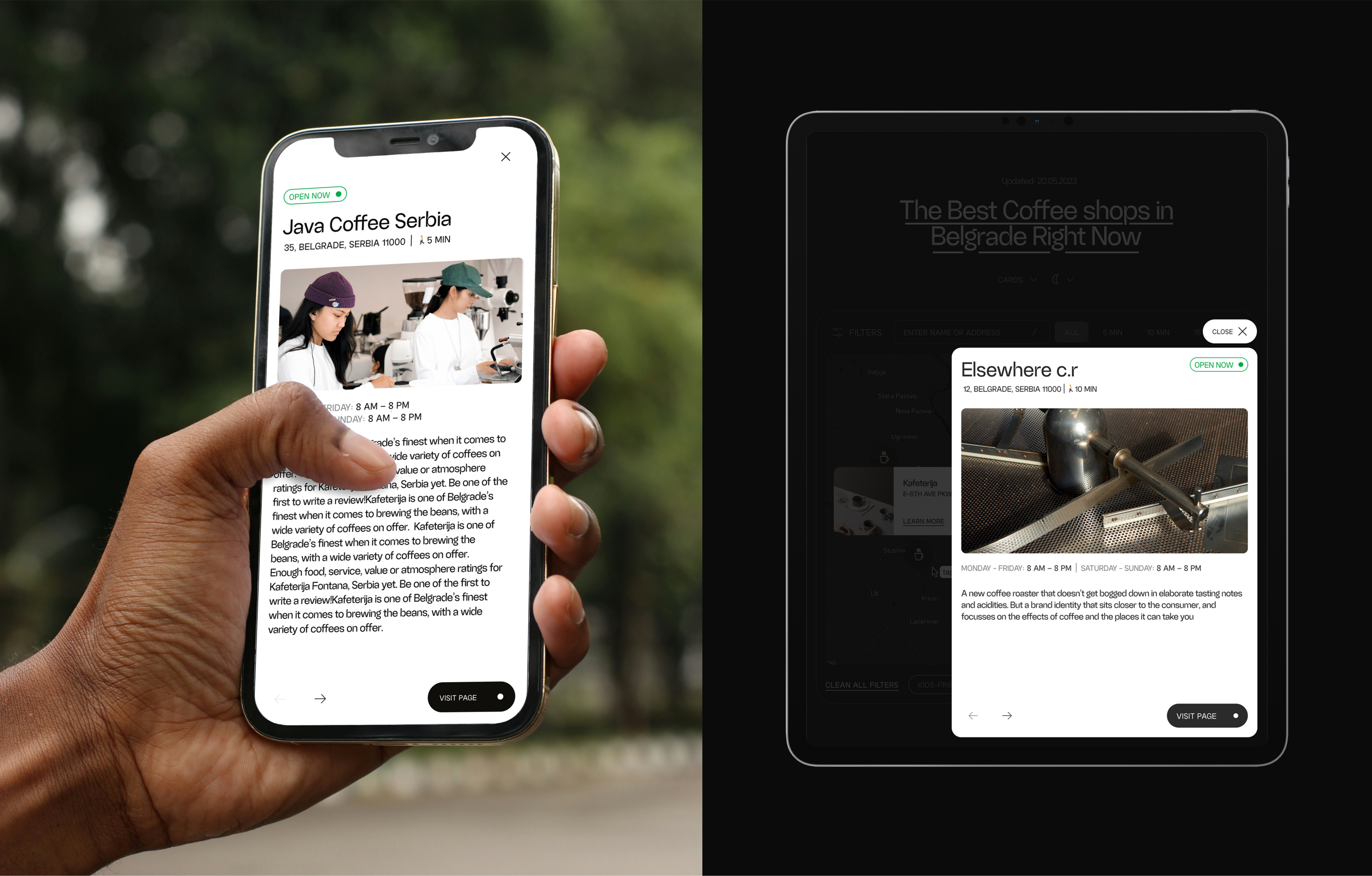 Coffee Guide. Web-site with best coffee-places. — Изображение №8 — Интерфейсы, Брендинг на Dprofile