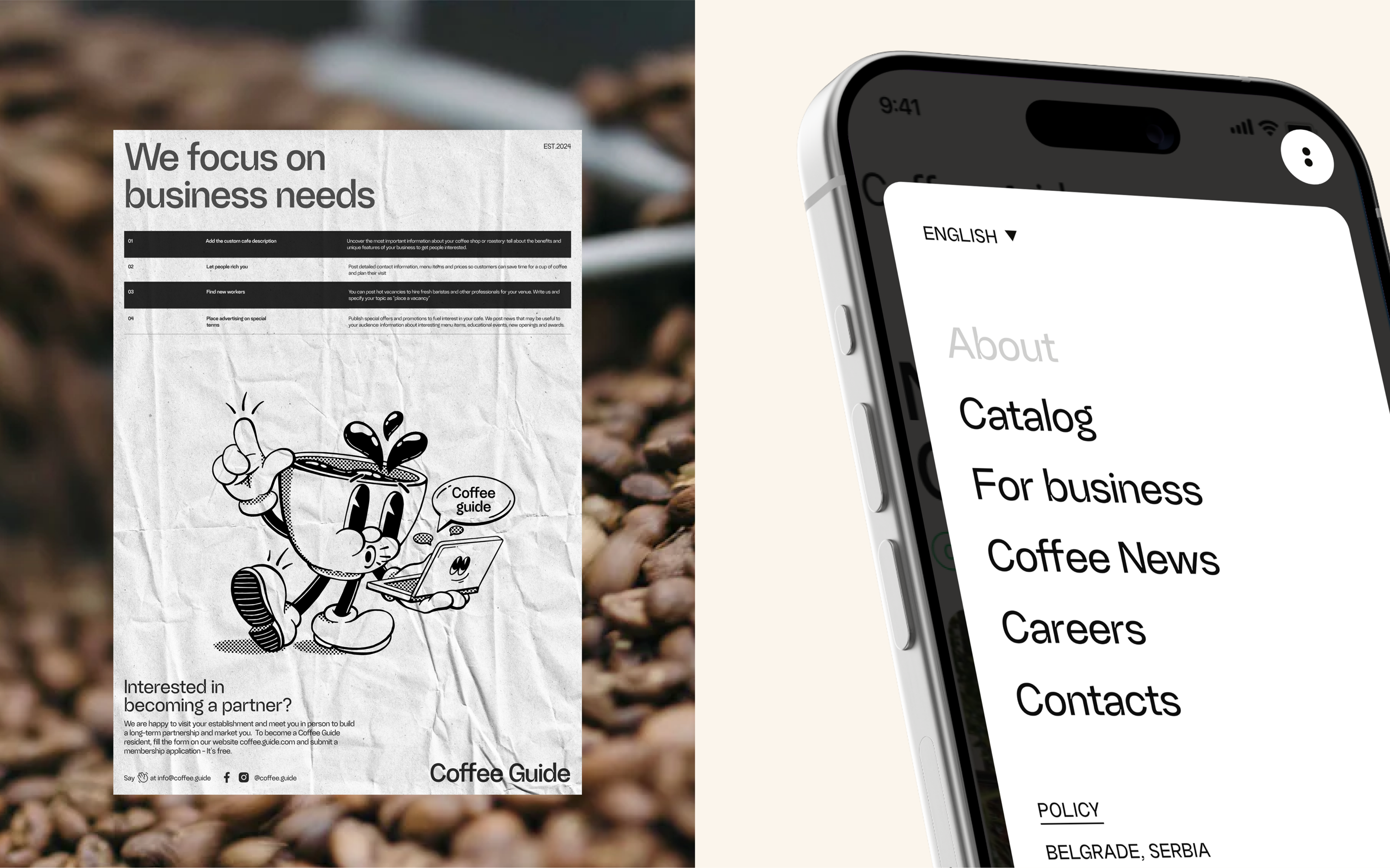 Coffee Guide. Web-site with best coffee-places. — Изображение №24 — Интерфейсы, Брендинг на Dprofile