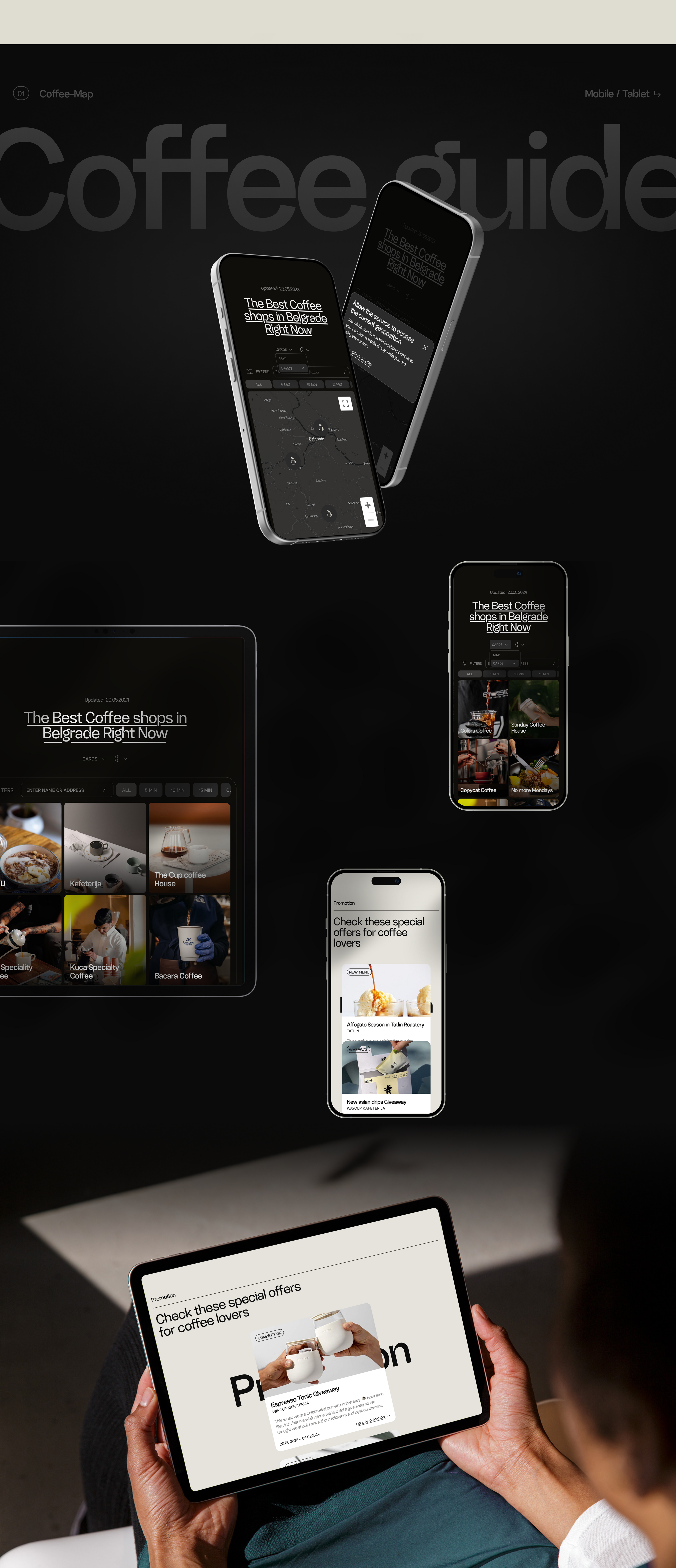 Coffee Guide. Web-site with best coffee-places. — Изображение №4 — Интерфейсы, Брендинг на Dprofile