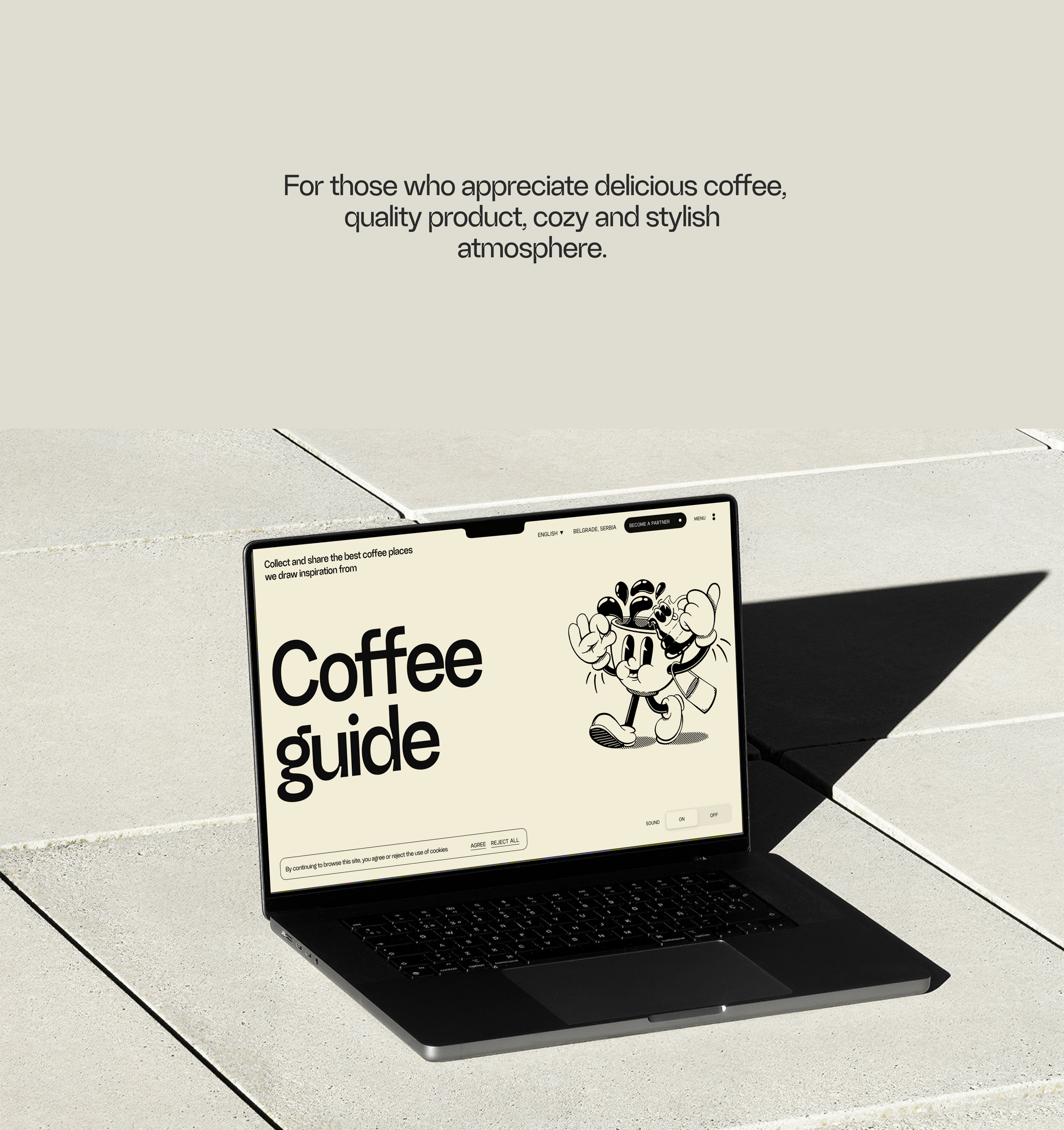 Coffee Guide. Web-site with best coffee-places. — Изображение №1 — Интерфейсы, Брендинг на Dprofile