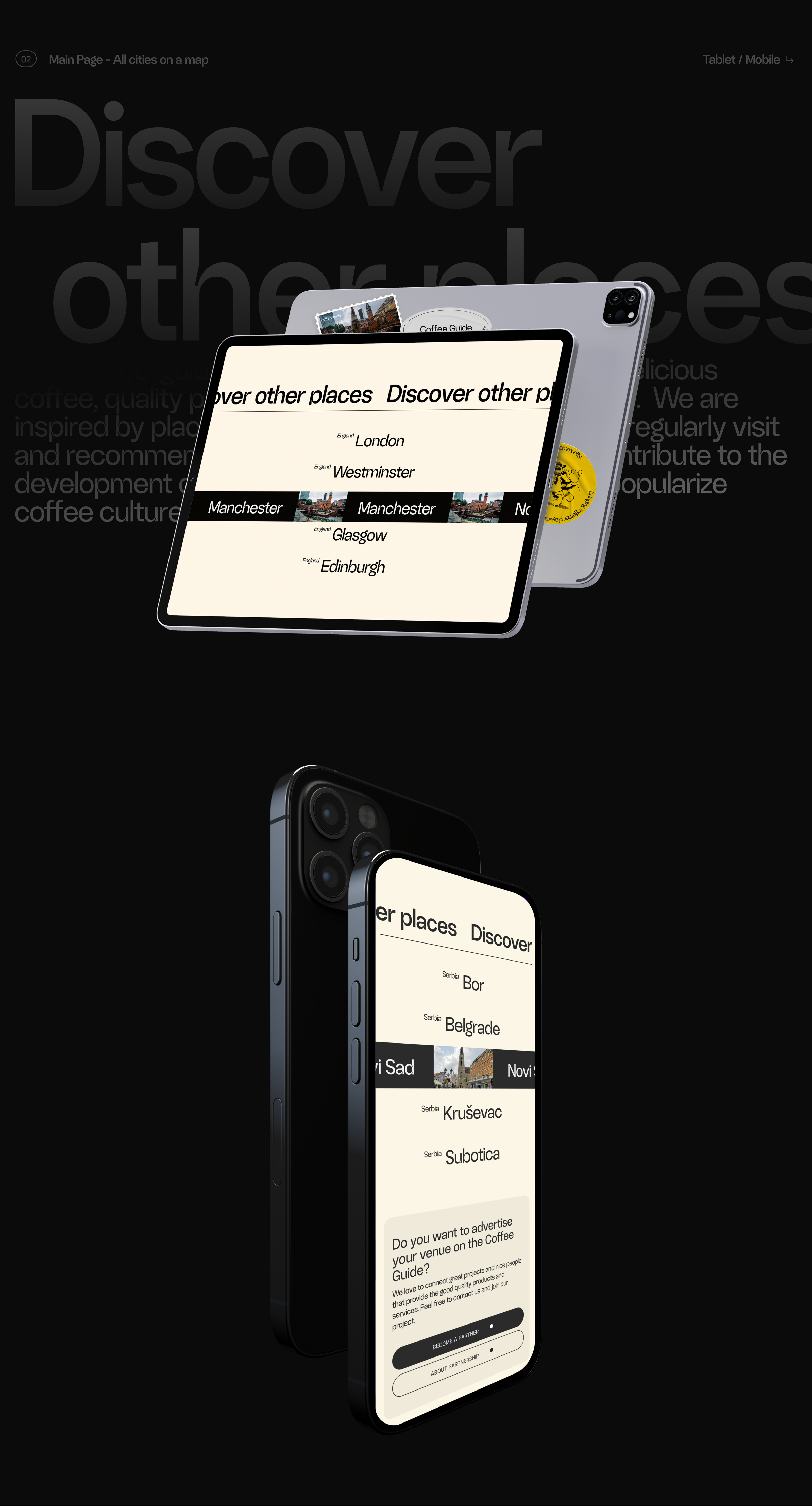 Coffee Guide. Web-site with best coffee-places. — Изображение №9 — Интерфейсы, Брендинг на Dprofile