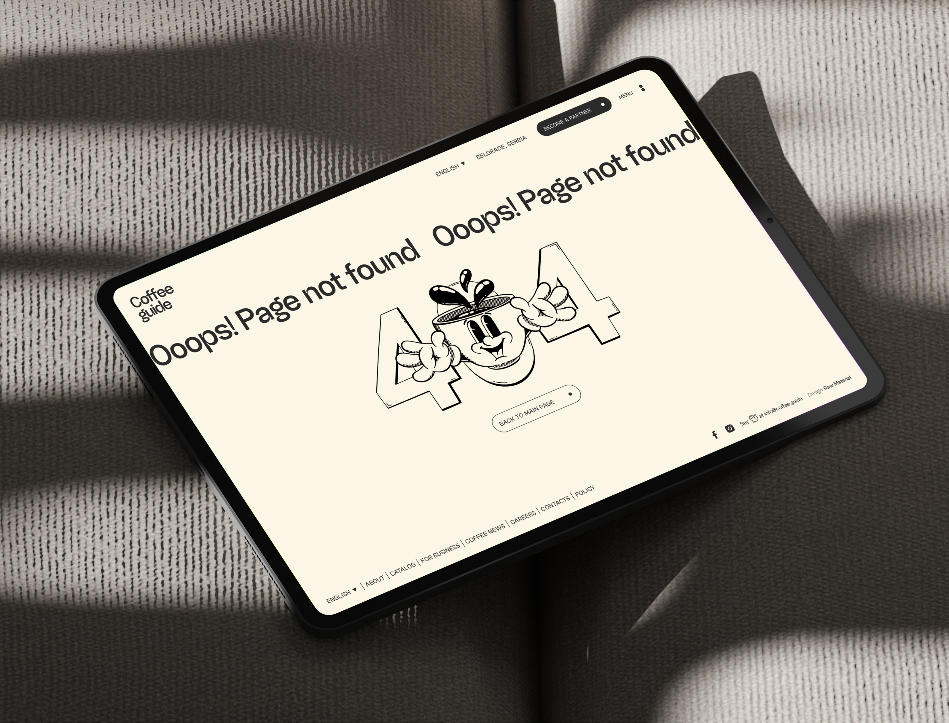Coffee Guide. Web-site with best coffee-places. — Изображение №23 — Интерфейсы, Брендинг на Dprofile