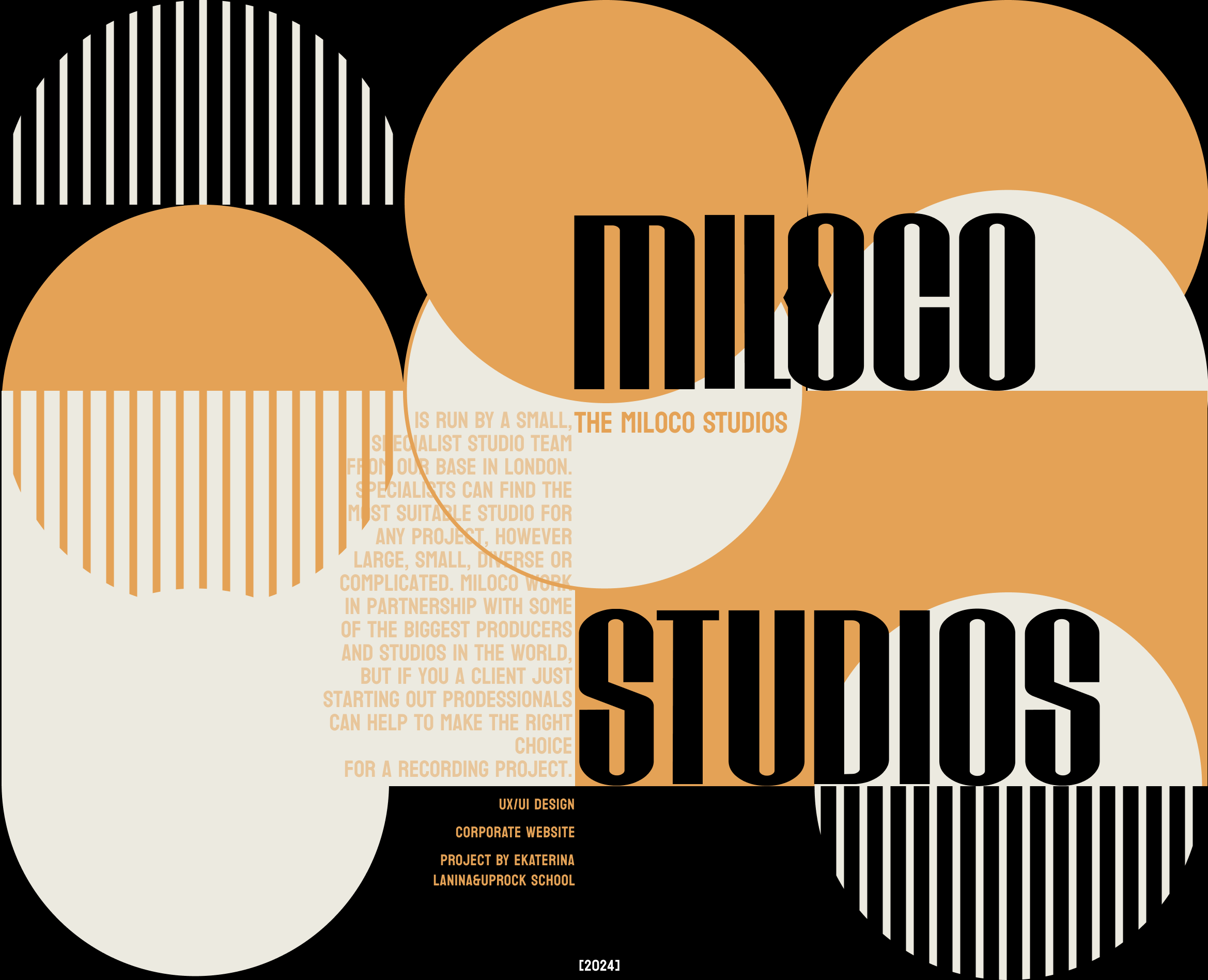 Redesign of website for Miloco Studios — Интерфейсы, Графика на Dprofile