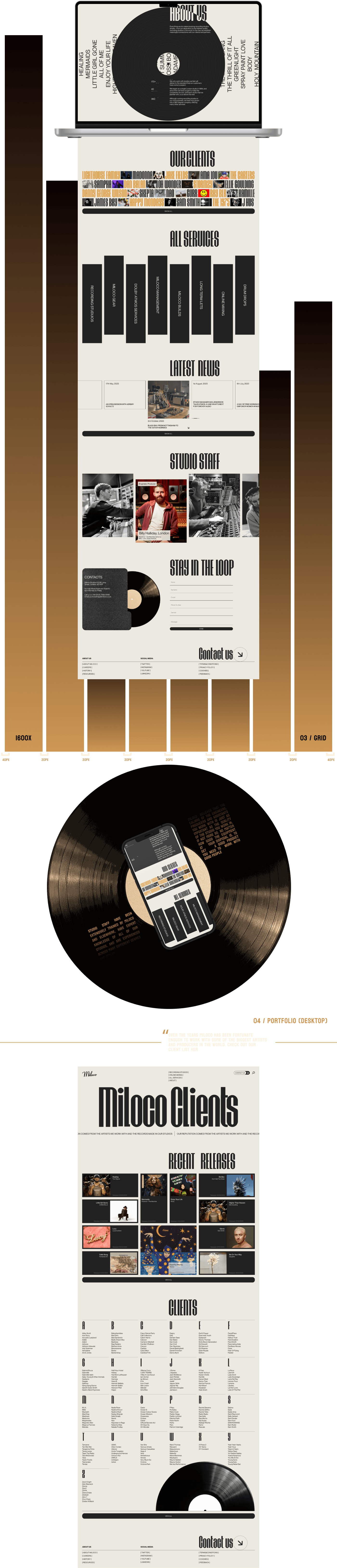 Redesign of website for Miloco Studios — Изображение №2 — Интерфейсы, Графика на Dprofile