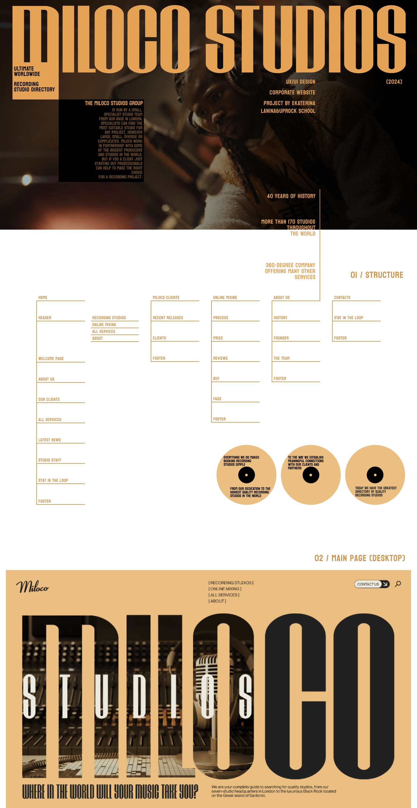 Redesign of website for Miloco Studios — Изображение №1 — Интерфейсы, Графика на Dprofile