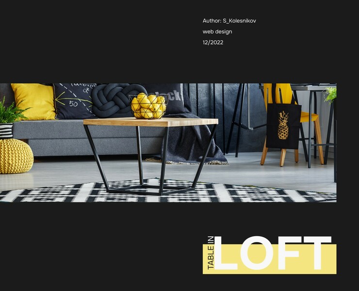 LOFT website design — Интерфейсы на Dprofile