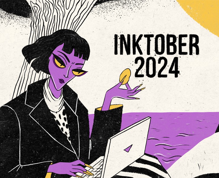 Inktober 2024 на Dprofile