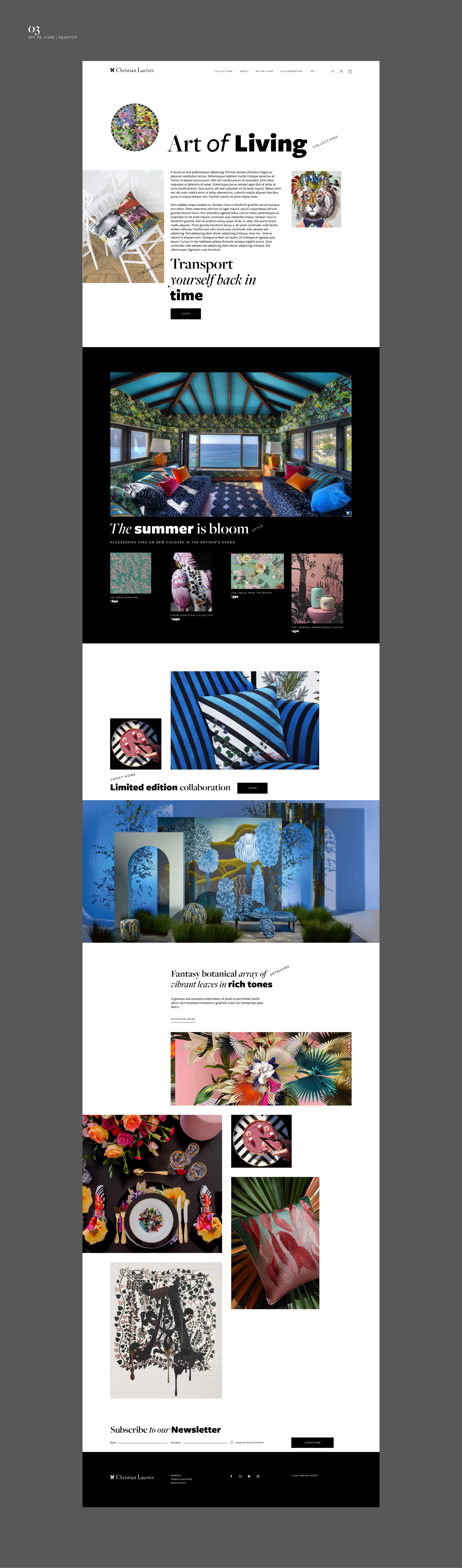 Cristian Lacroix. New Official Website. — Изображение №4 — Интерфейсы, Графика на Dprofile