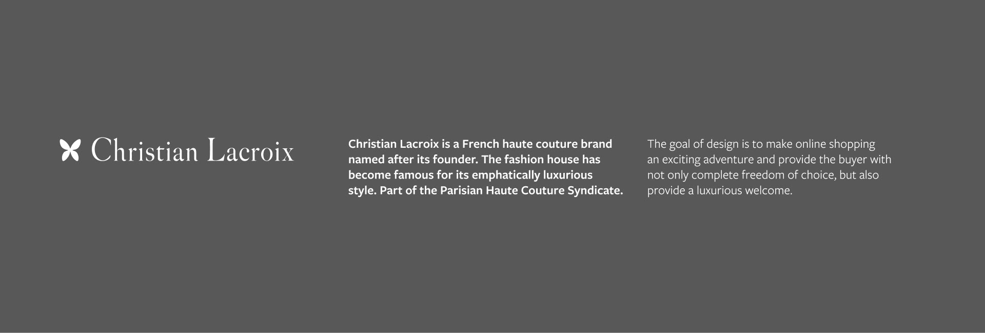 Cristian Lacroix. New Official Website. — Изображение №1 — Интерфейсы, Графика на Dprofile