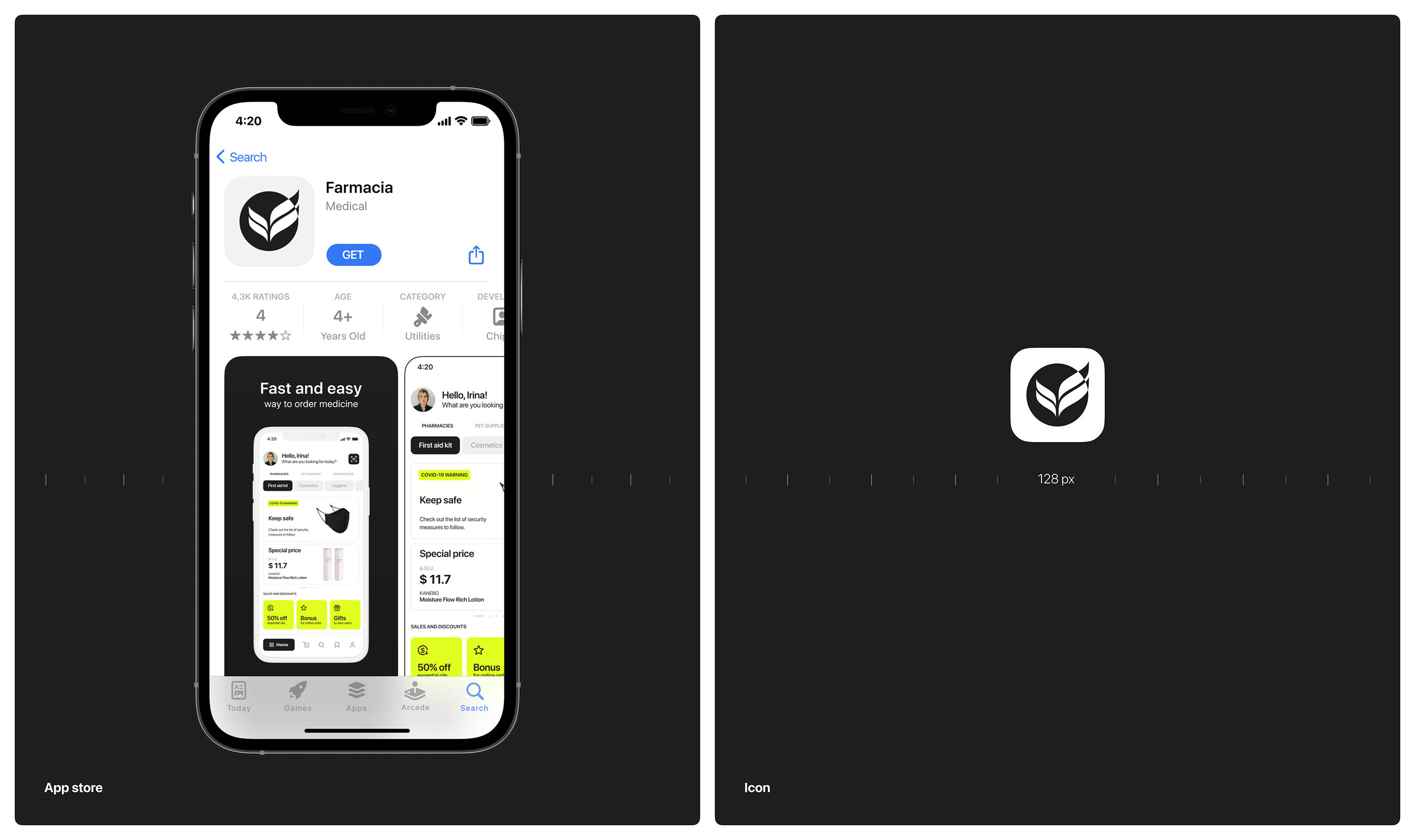 Farmacia Application — Изображение №6 — Интерфейсы, Брендинг на Dprofile