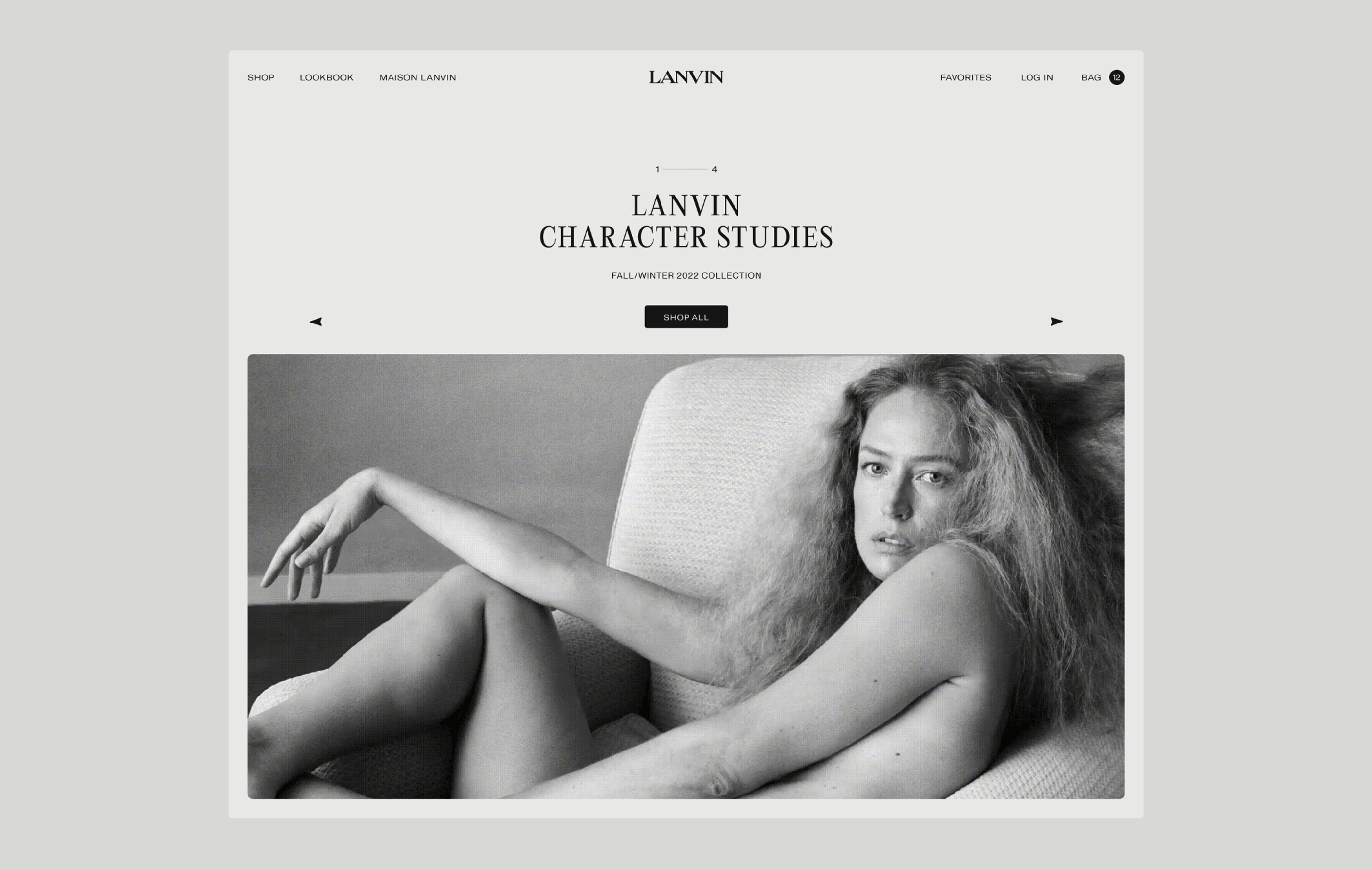 LANVIN — Изображение №2 — Интерфейсы, Брендинг на Dprofile