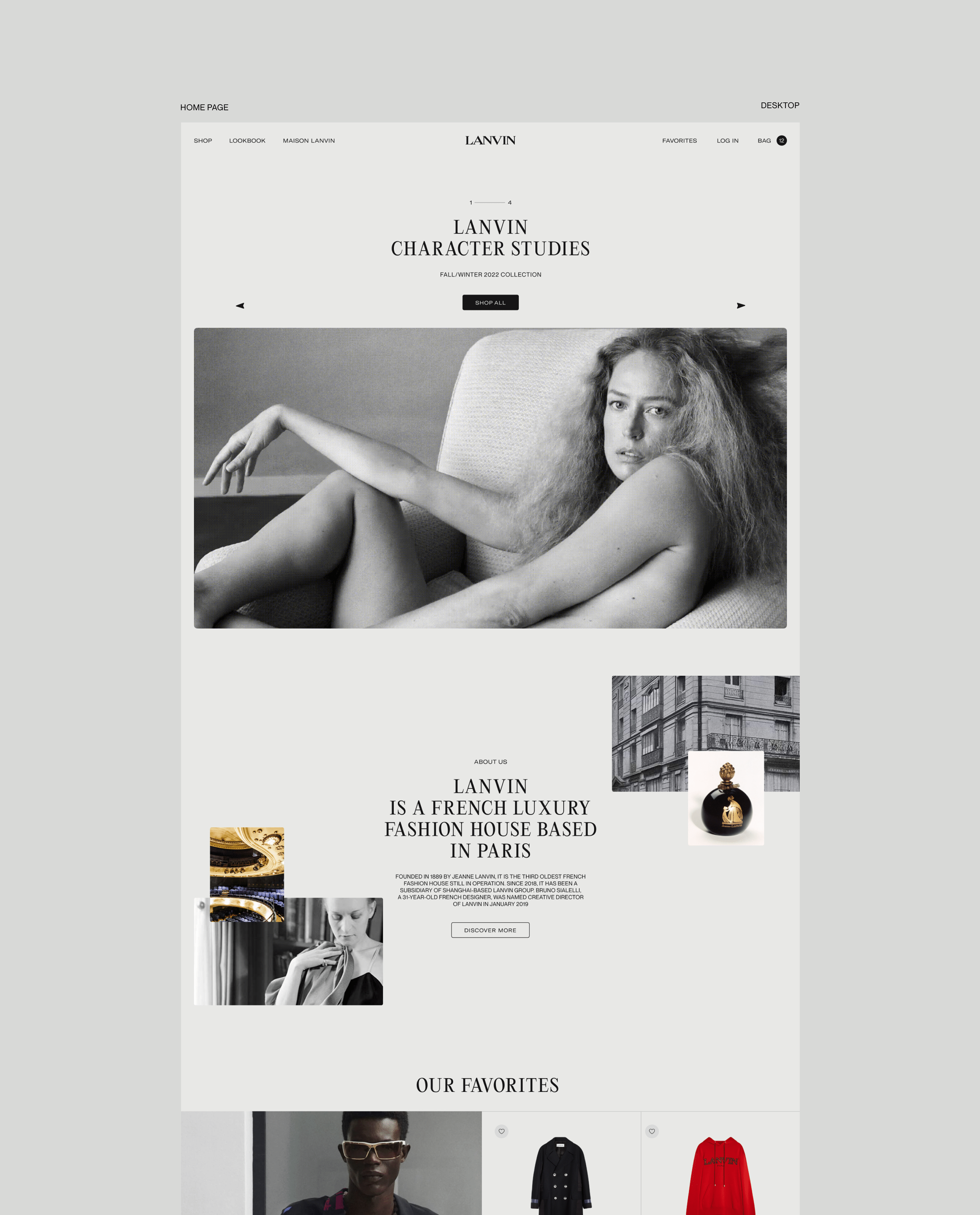 LANVIN — Изображение №4 — Интерфейсы, Брендинг на Dprofile