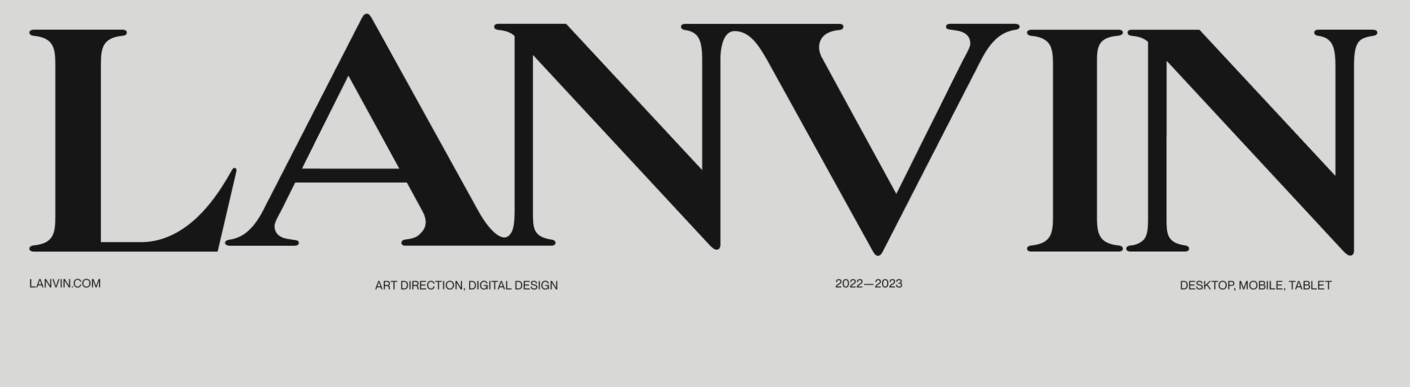LANVIN — Изображение №1 — Интерфейсы, Брендинг на Dprofile