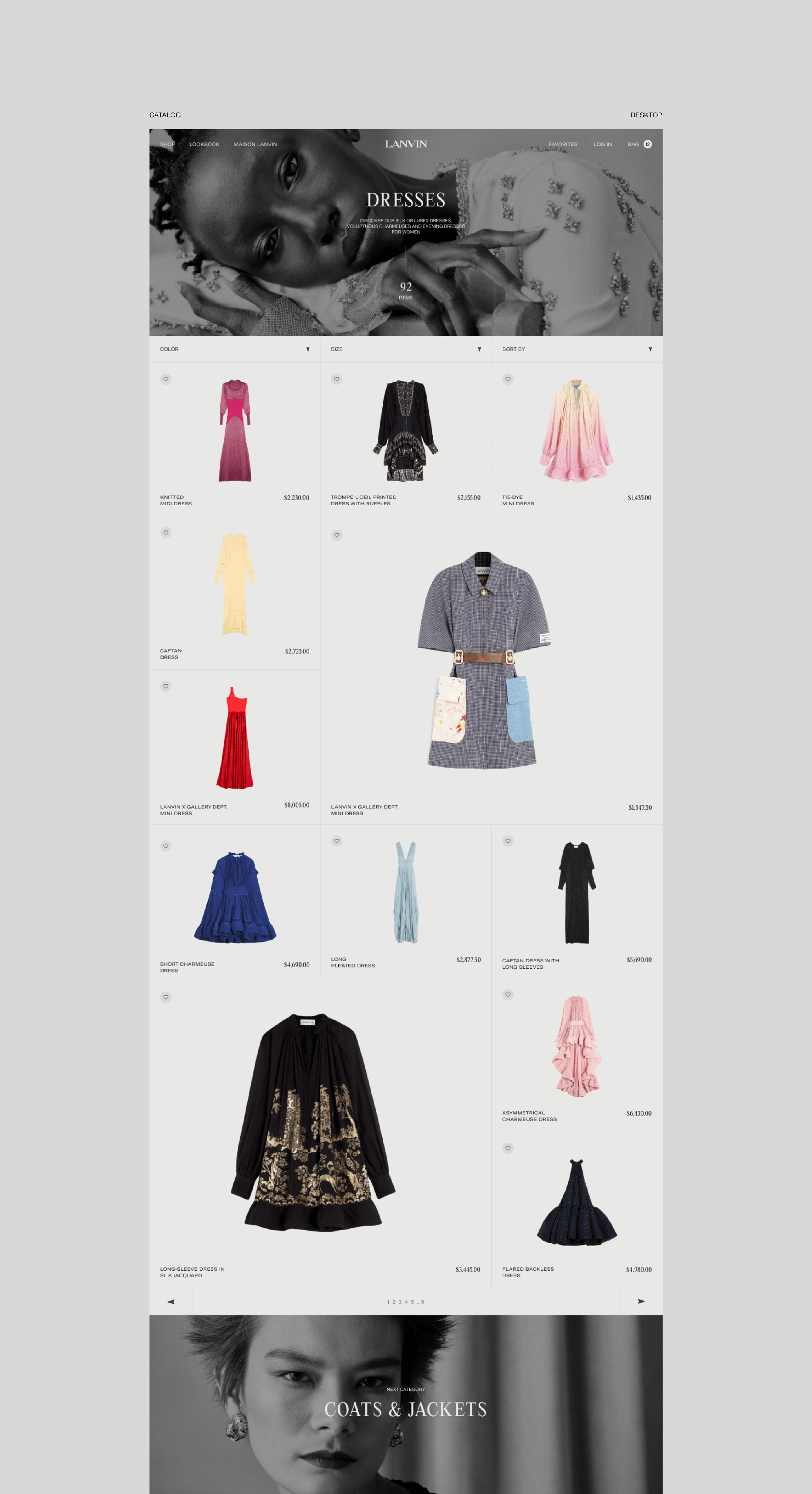 LANVIN — Изображение №9 — Интерфейсы, Брендинг на Dprofile