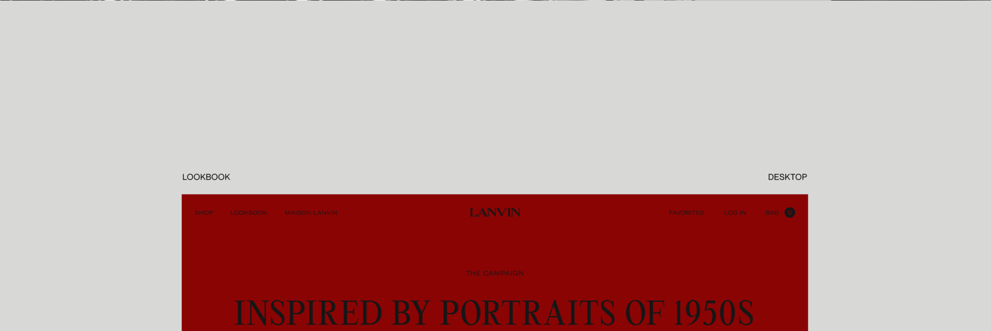 LANVIN — Изображение №14 — Интерфейсы, Брендинг на Dprofile