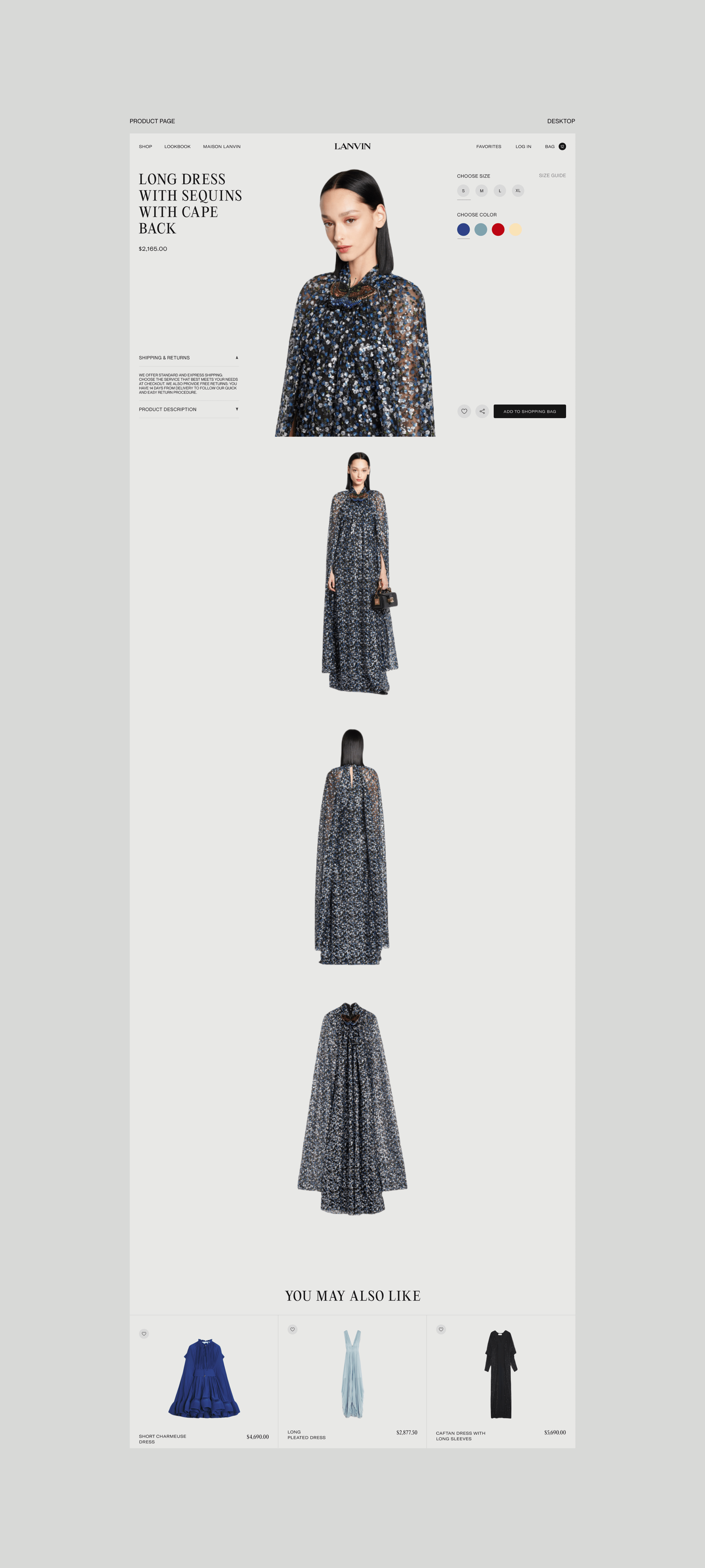 LANVIN — Изображение №12 — Интерфейсы, Брендинг на Dprofile